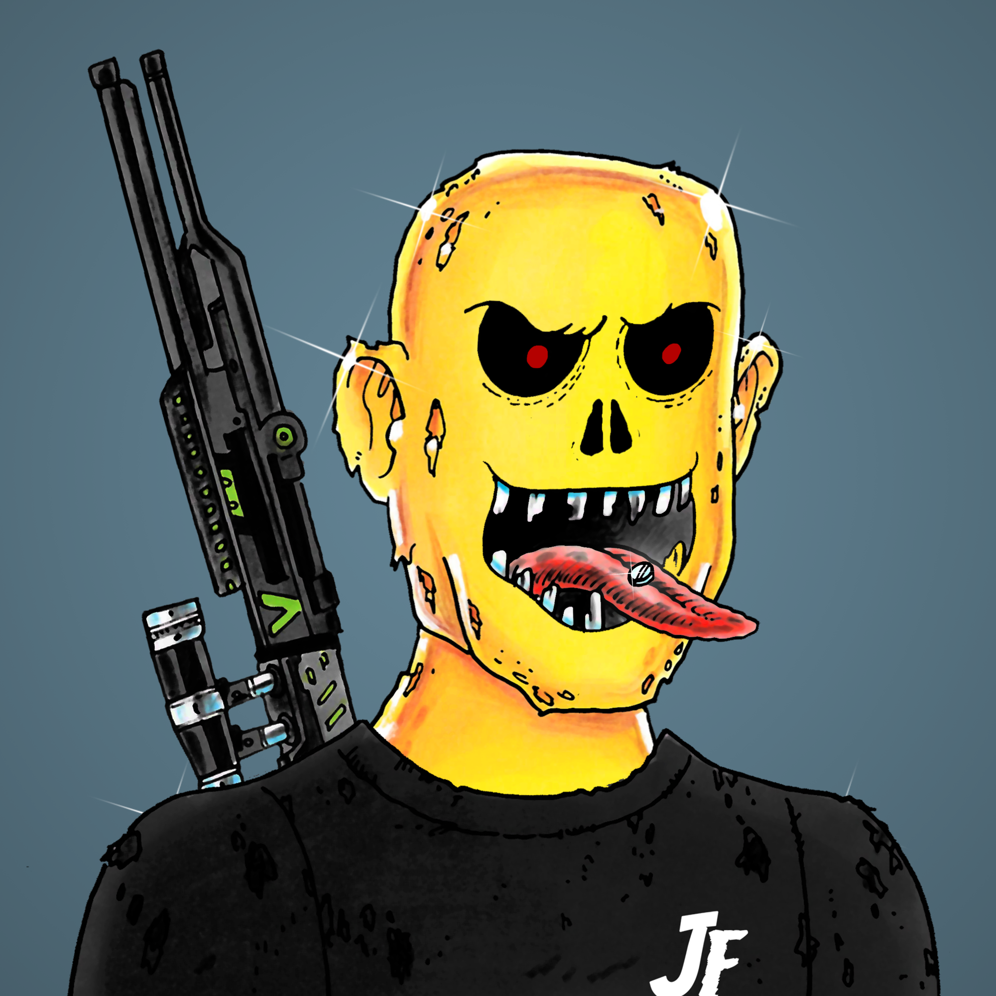 George Trosley - Jungle Freaks - Jungle Freak 7393 - NFT # 7393