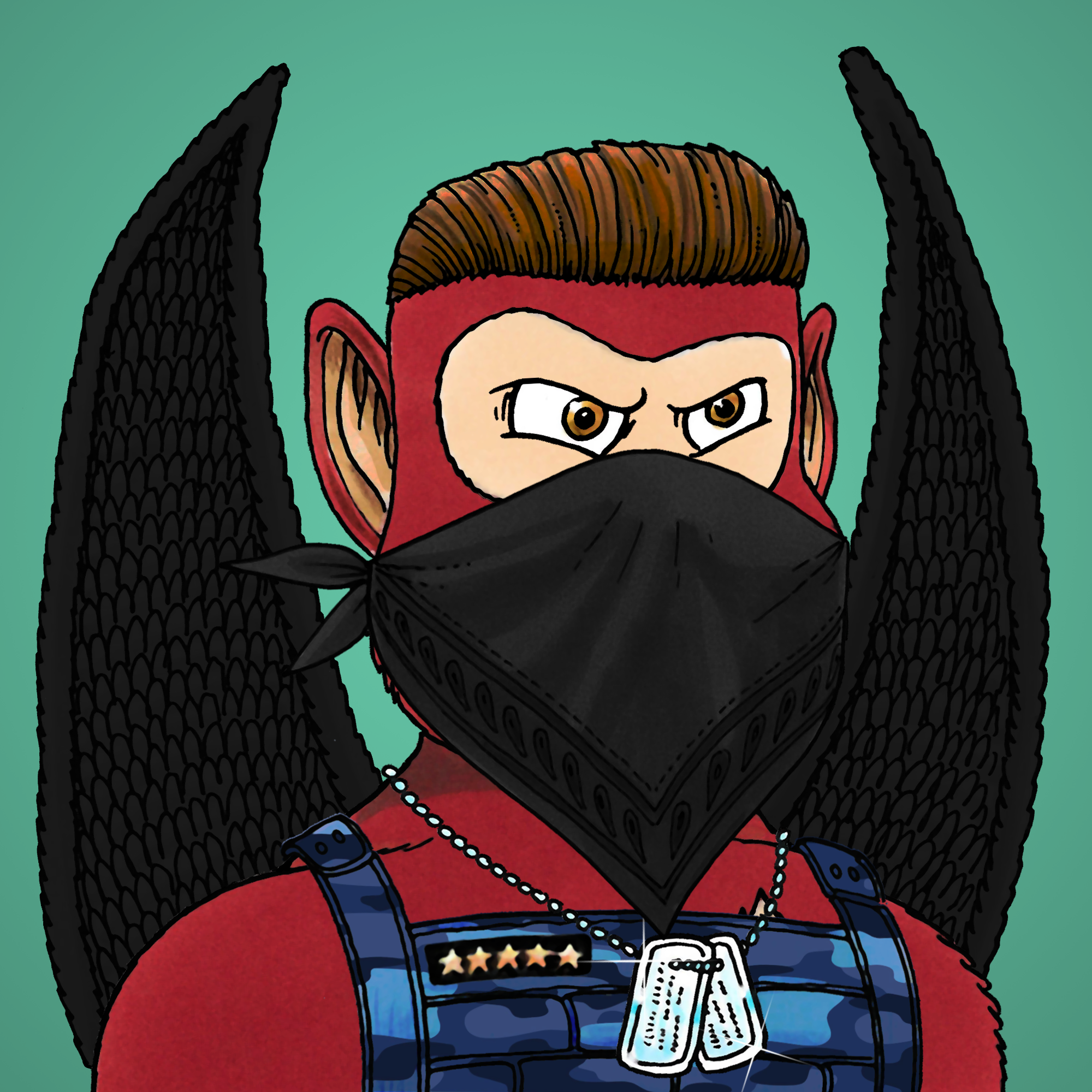 George Trosley - Jungle Freaks - Jungle Freak 7399 - NFT # 7399