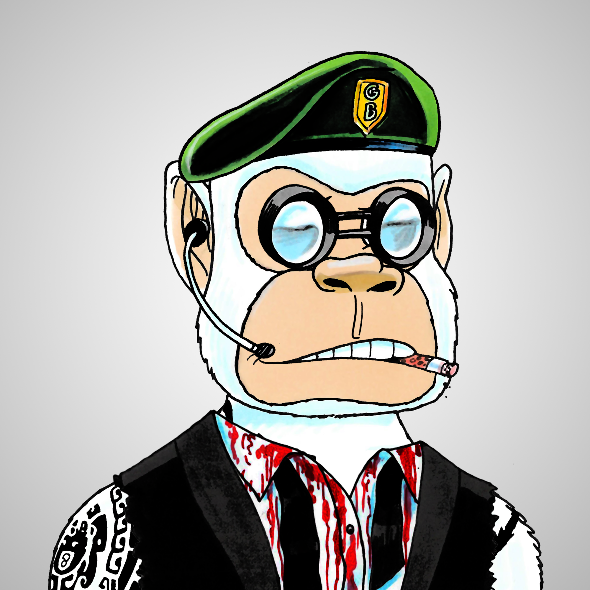 George Trosley - Jungle Freaks - Jungle Freak 7402 - NFT # 7402