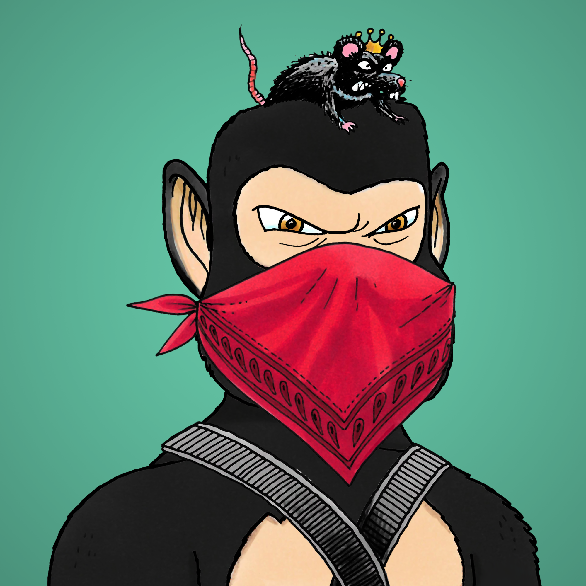 George Trosley - Jungle Freaks - Jungle Freak 7412 - NFT # 7412