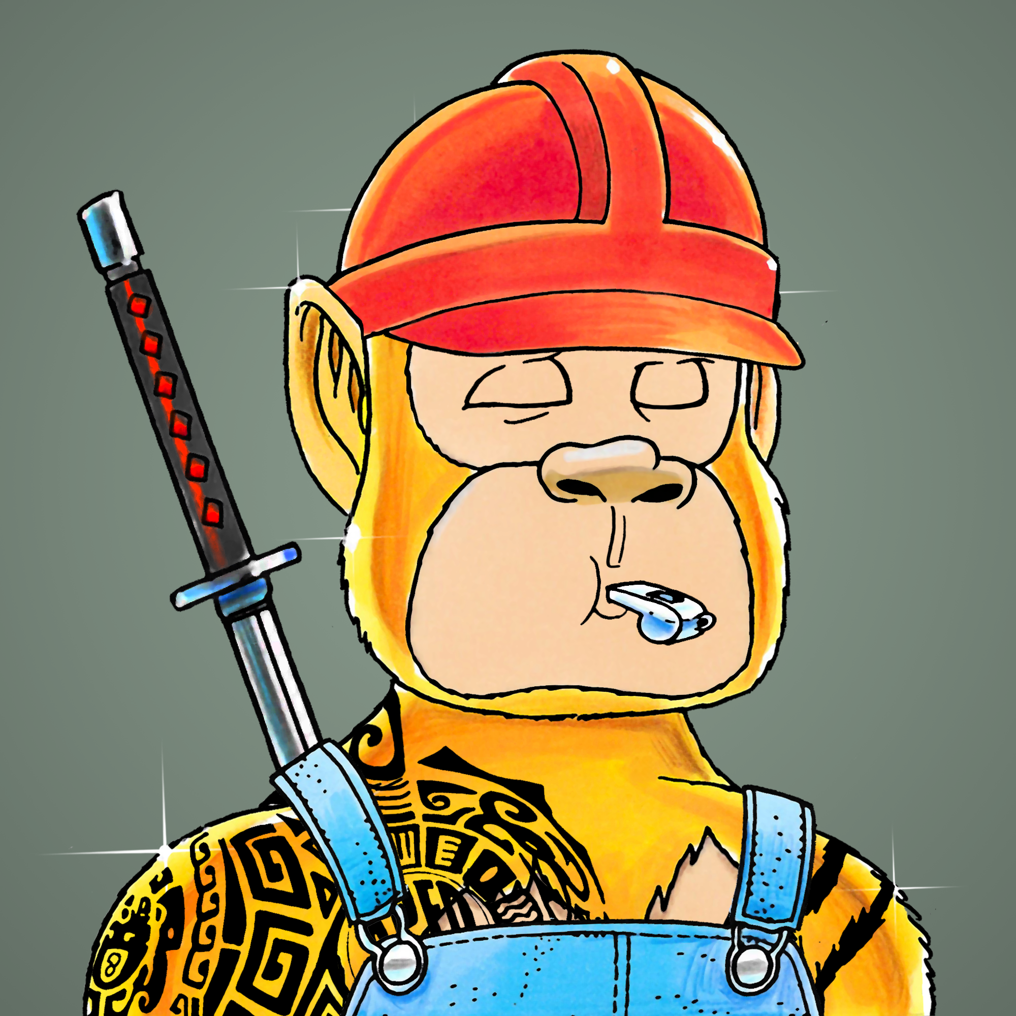 George Trosley - Jungle Freaks - Jungle Freak 7413 - NFT # 7413