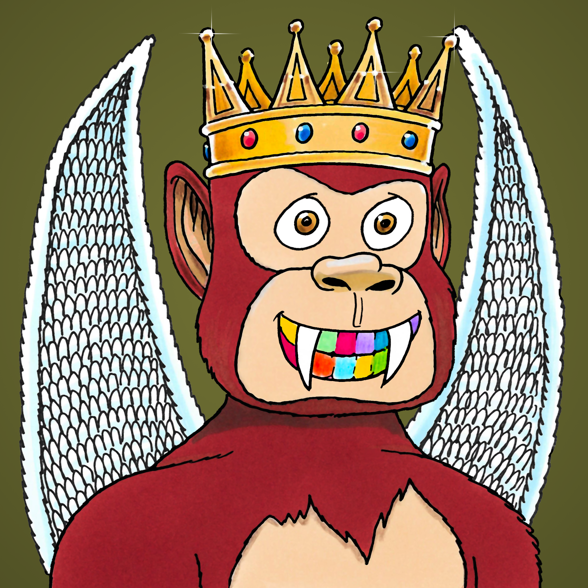 George Trosley - Jungle Freaks - Jungle Freak 7415 - NFT # 7415