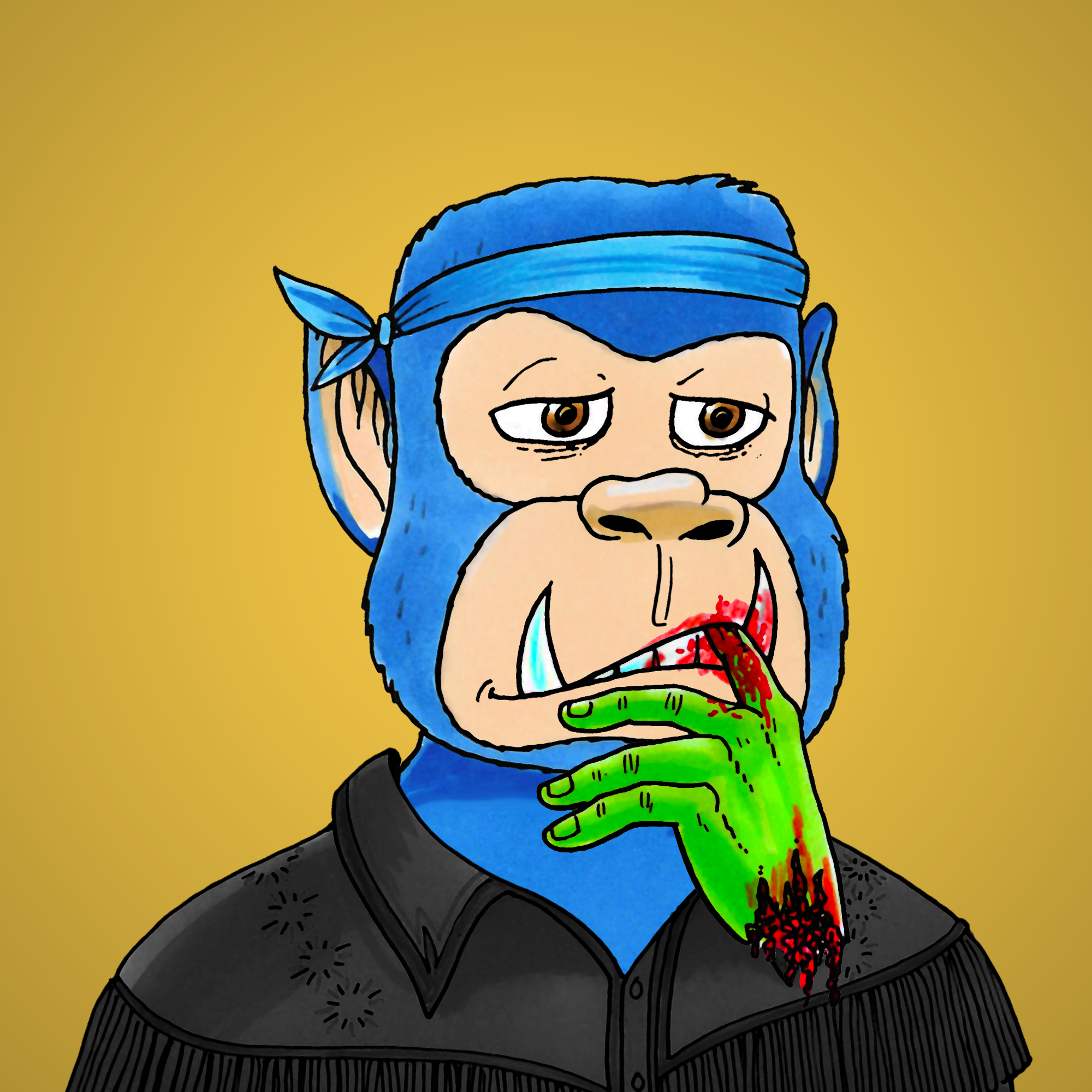 George Trosley - Jungle Freaks - Jungle Freak 7416 - NFT # 7416