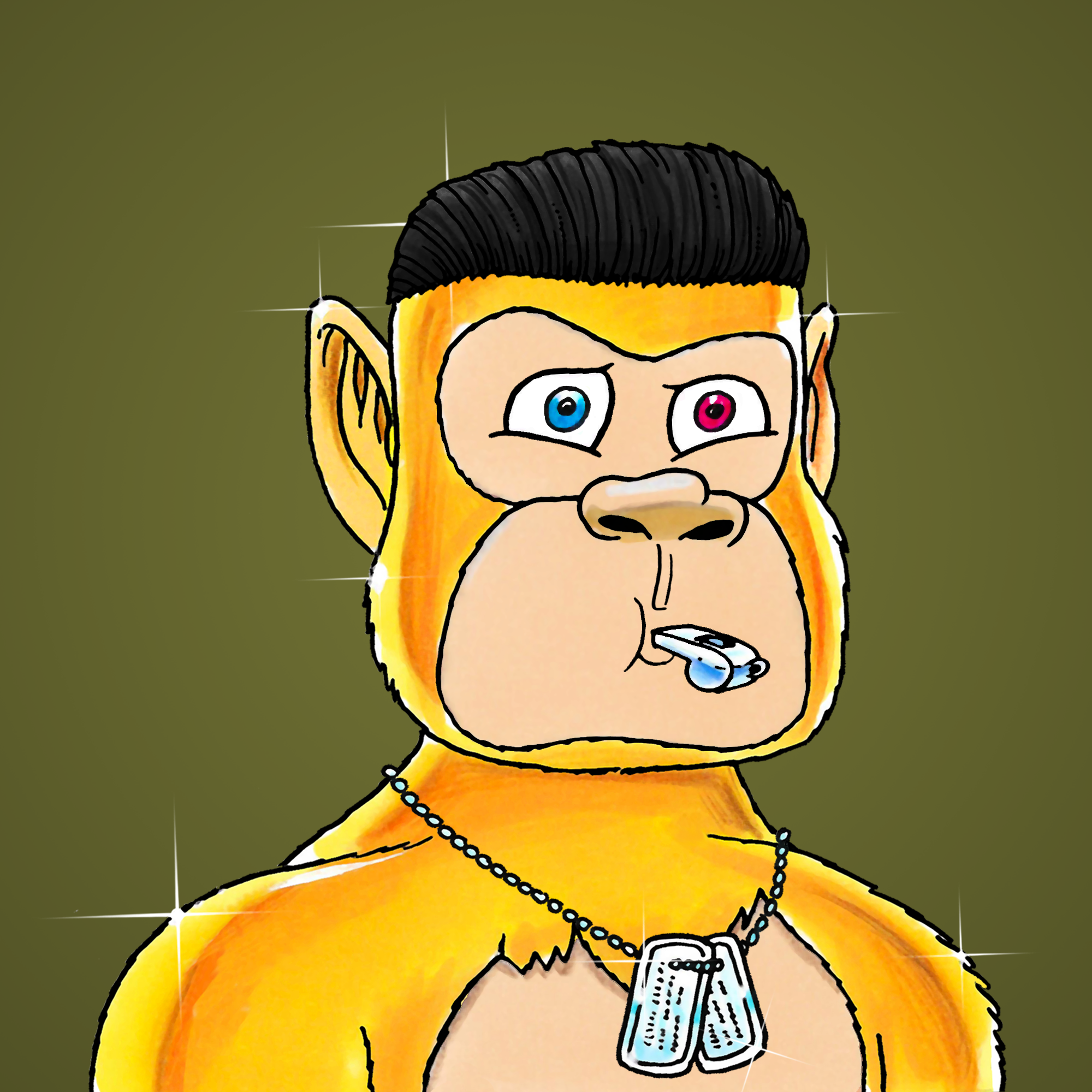 George Trosley - Jungle Freaks - Jungle Freak 7423 - NFT # 7423