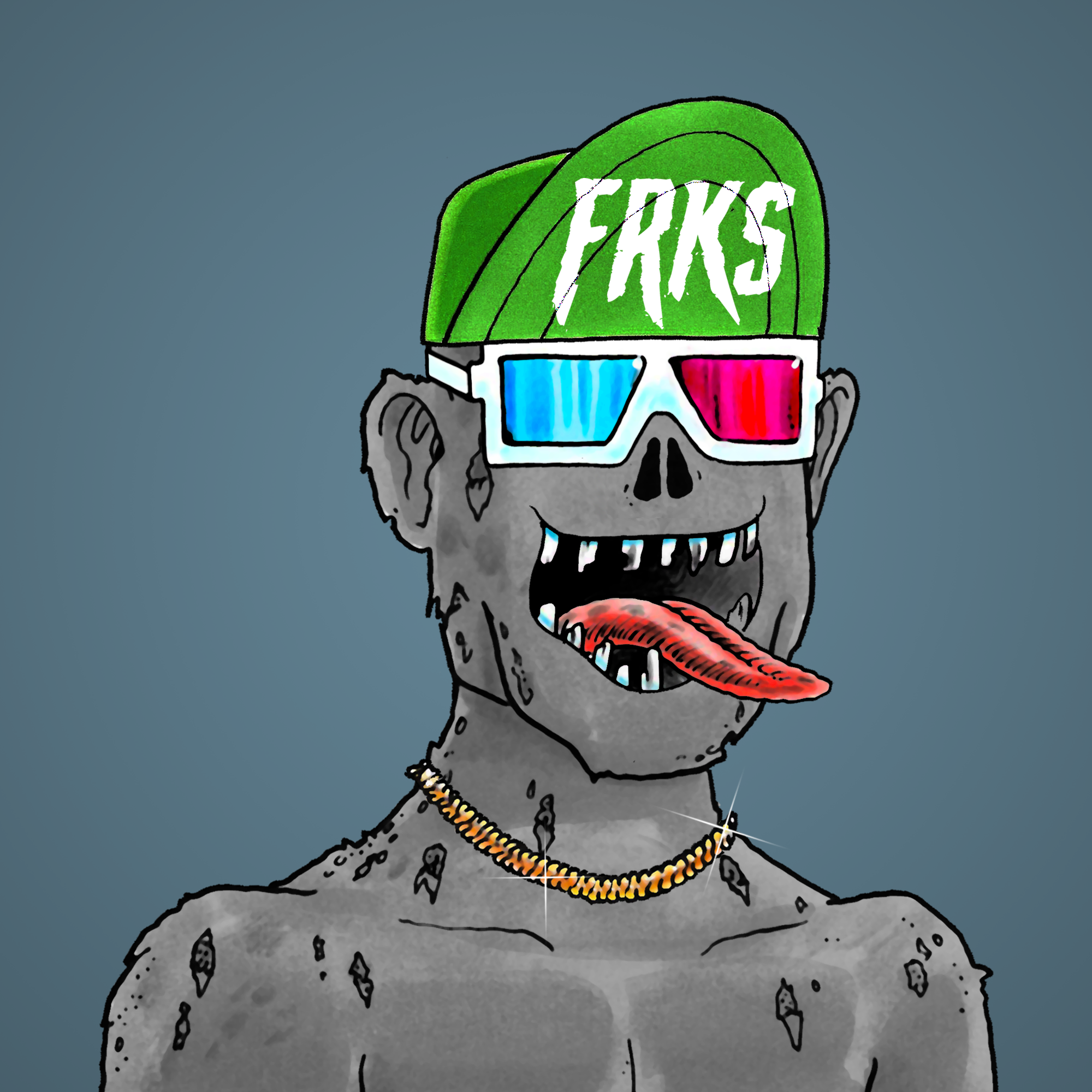 George Trosley - Jungle Freaks - Jungle Freak 7427 - NFT # 7427