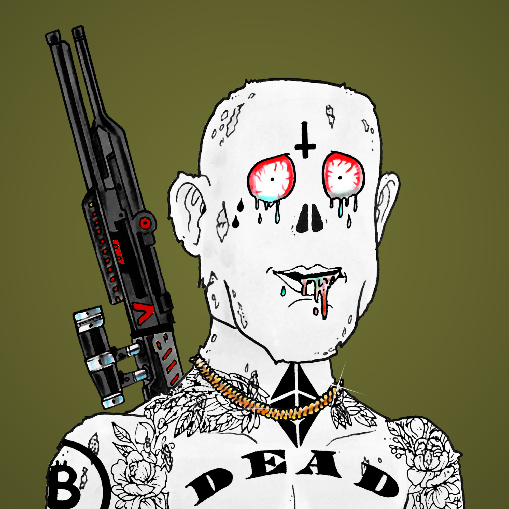 George Trosley - Jungle Freaks - Jungle Freak 7429 - NFT # 7429