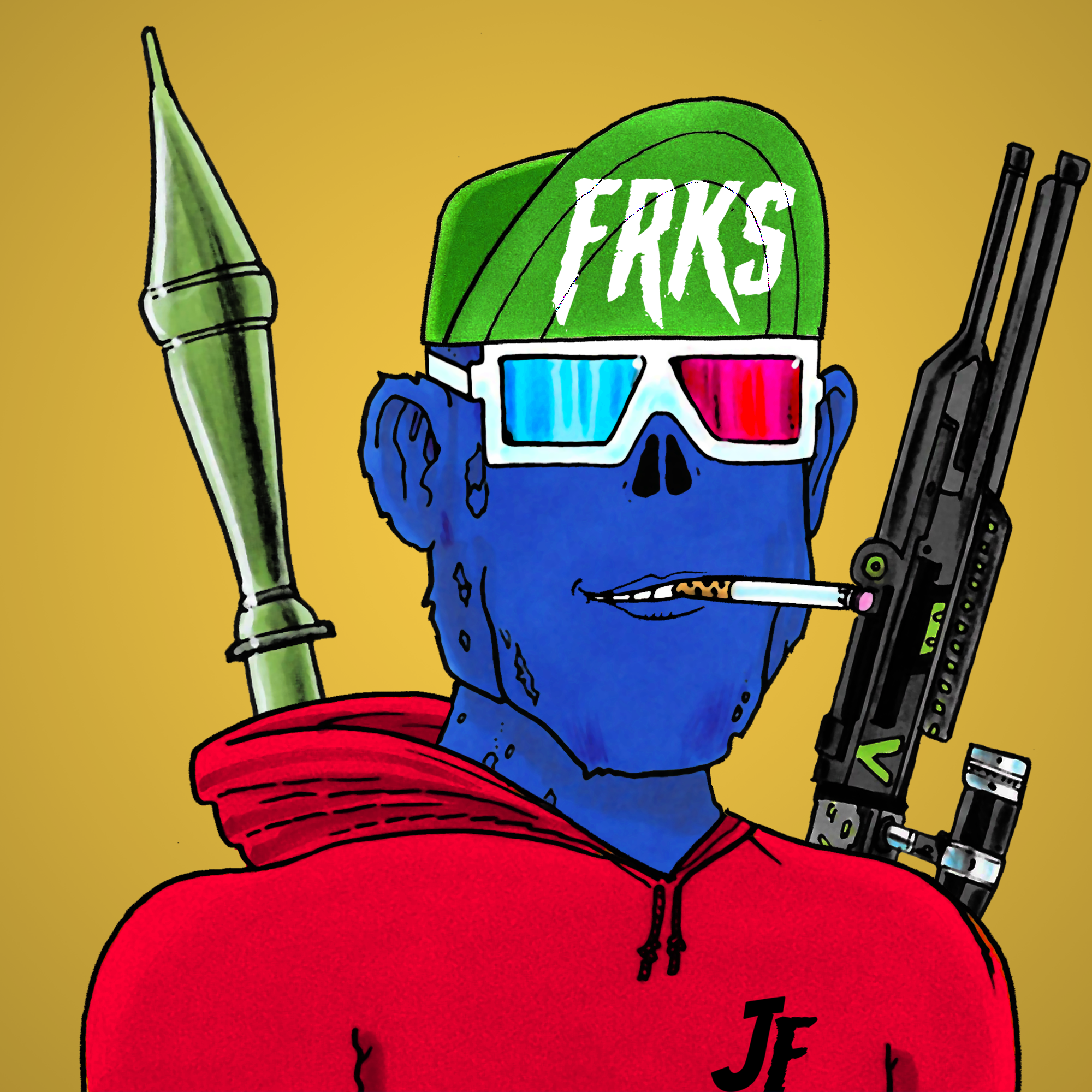 George Trosley - Jungle Freaks - Jungle Freak 7441 - NFT # 7441