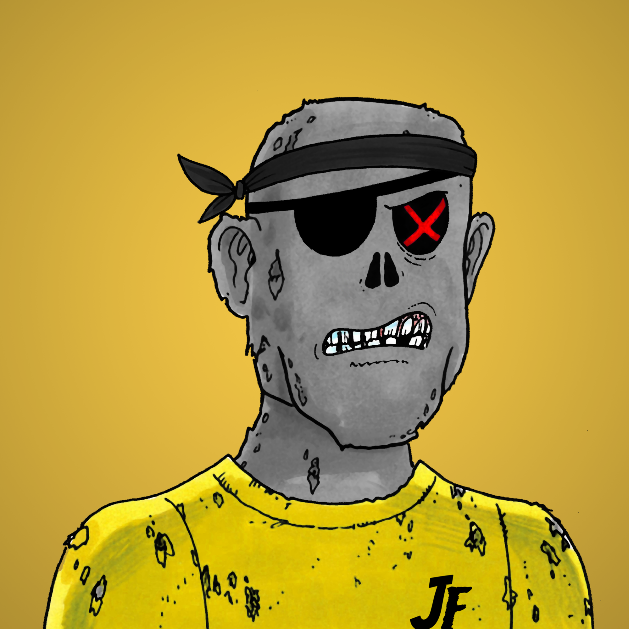 George Trosley - Jungle Freaks - Jungle Freak 7444 - NFT # 7444