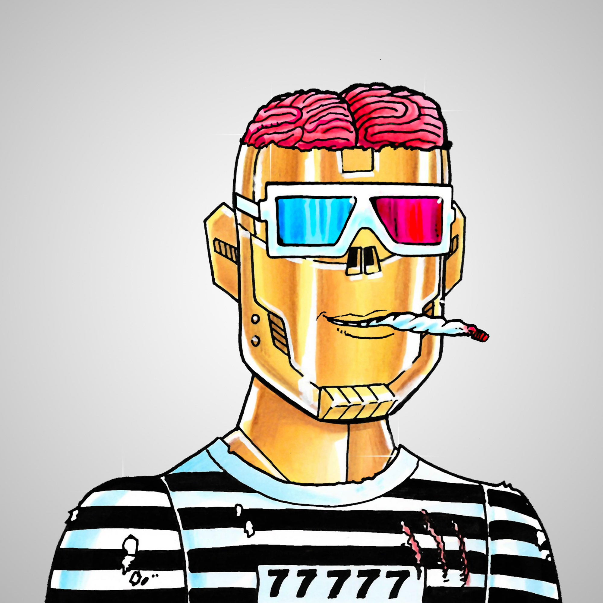 George Trosley - Jungle Freaks - Jungle Freak 7445 - NFT # 7445