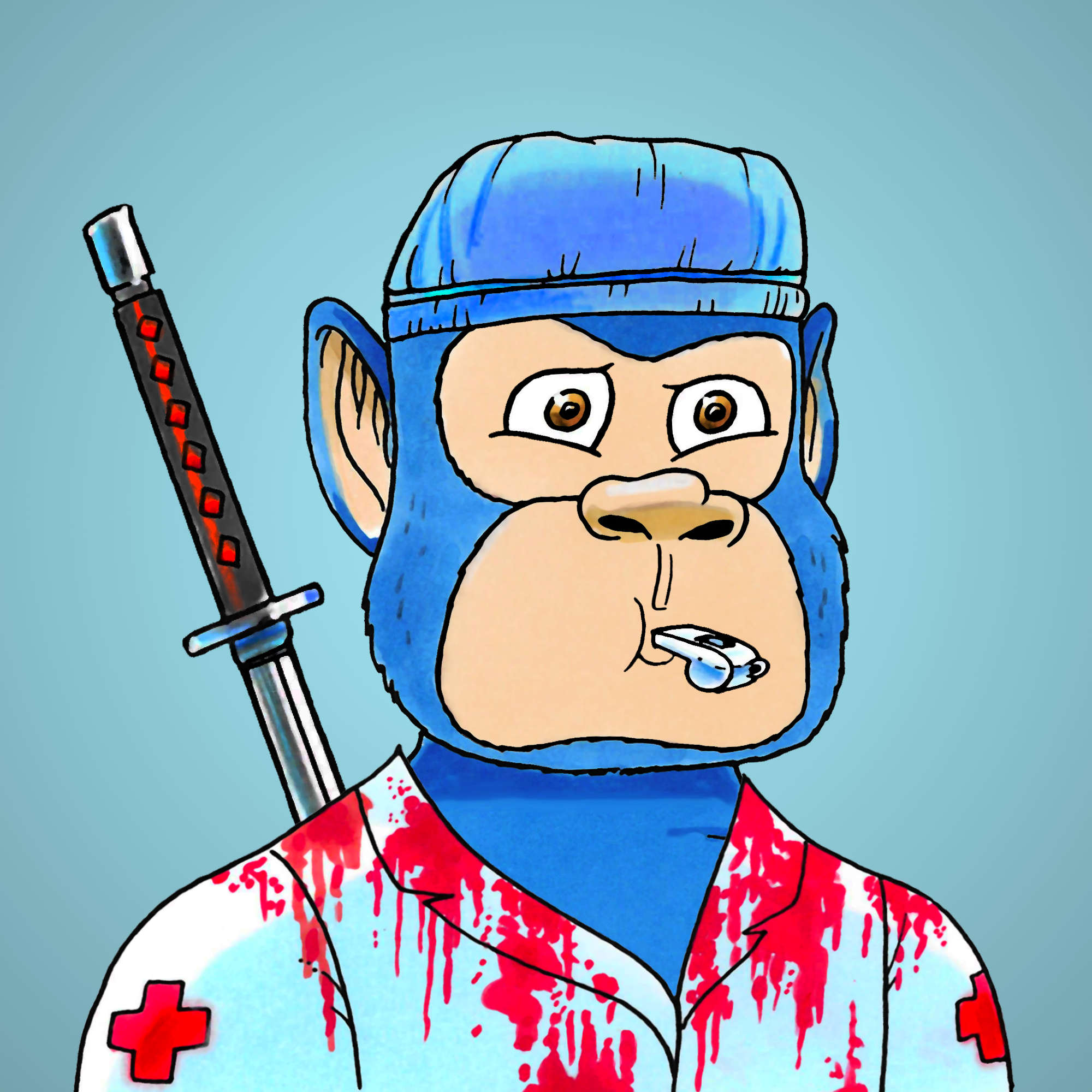 George Trosley - Jungle Freaks - Jungle Freak 7458 - NFT # 7458