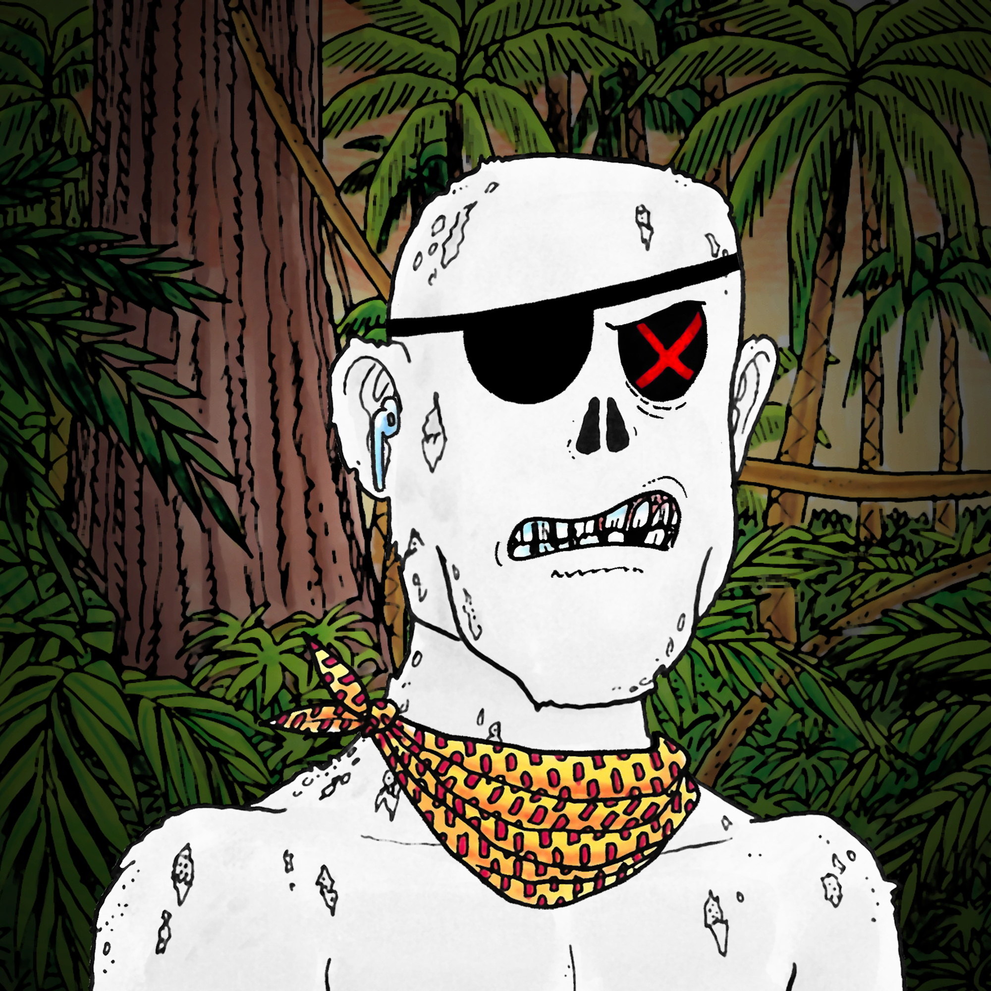 George Trosley - Jungle Freaks - Jungle Freak 7460 - NFT # 7460