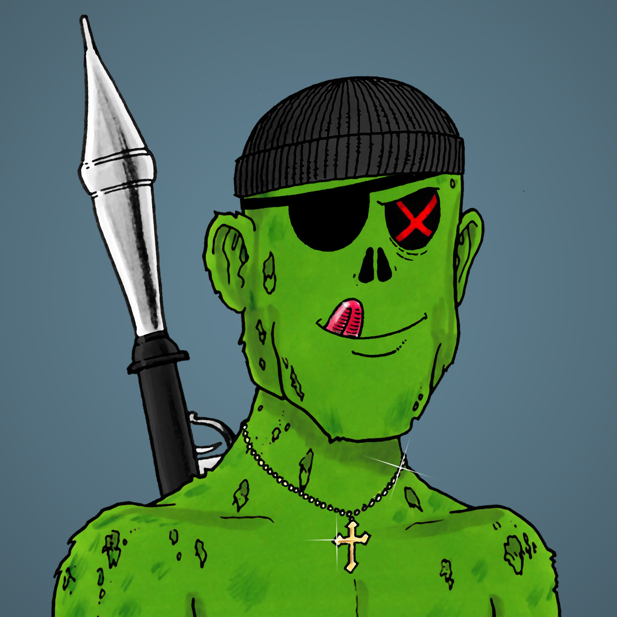 George Trosley - Jungle Freaks - Jungle Freak 7464 - NFT # 7464