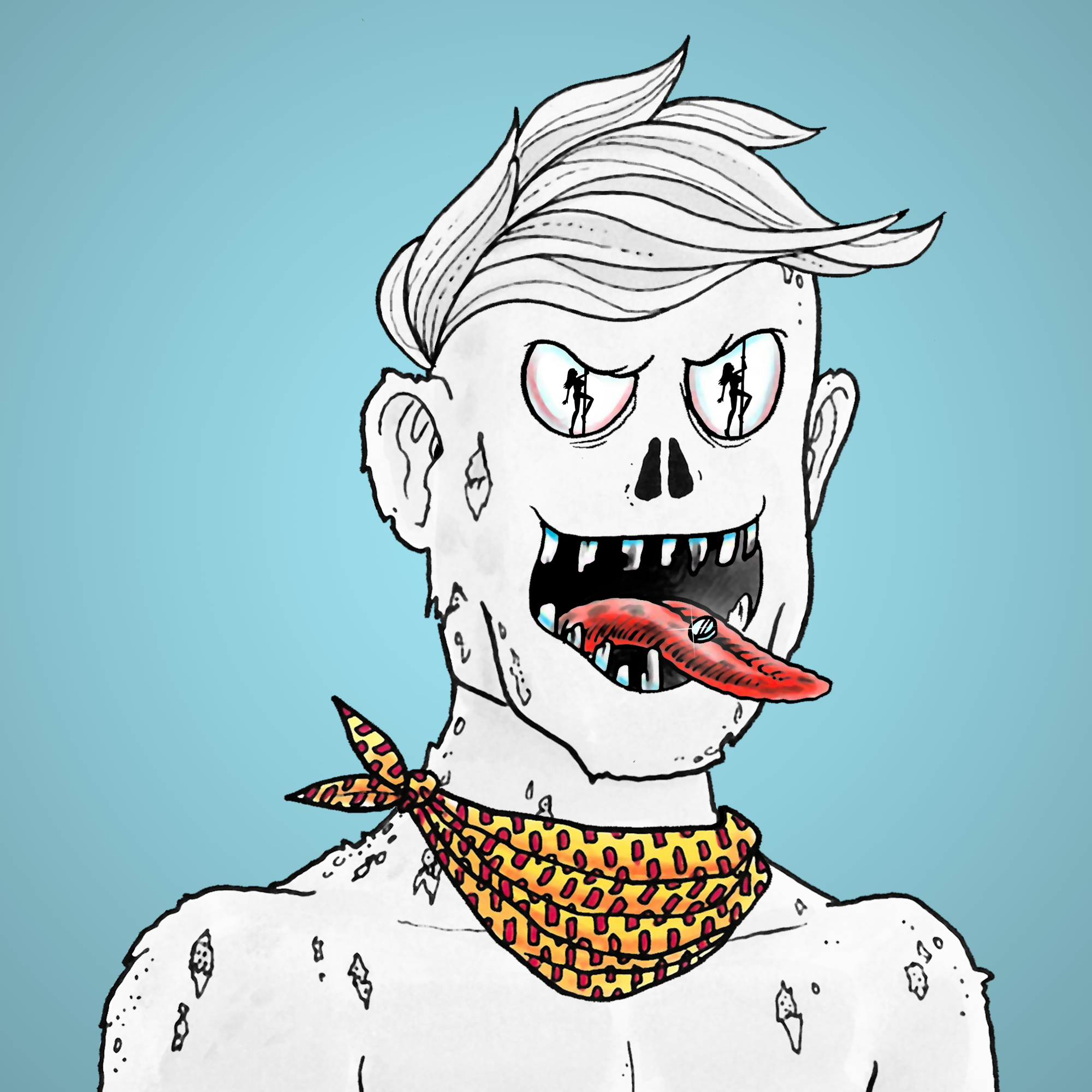 George Trosley - Jungle Freaks - Jungle Freak 7466 - NFT # 7466