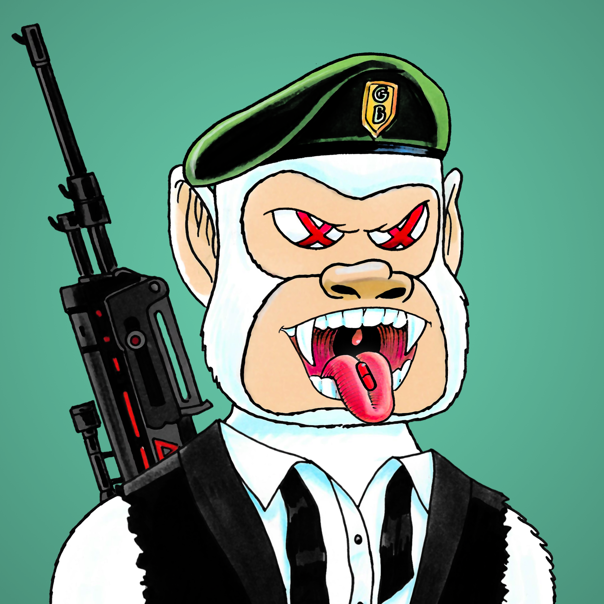 George Trosley - Jungle Freaks - Jungle Freak 747 - NFT # 747