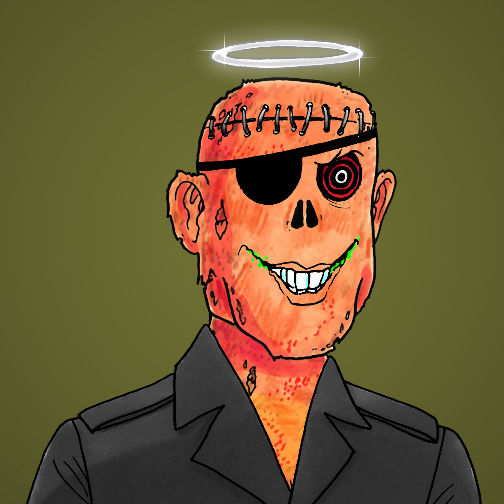 George Trosley - Jungle Freaks - Jungle Freak 7470 - NFT # 7470