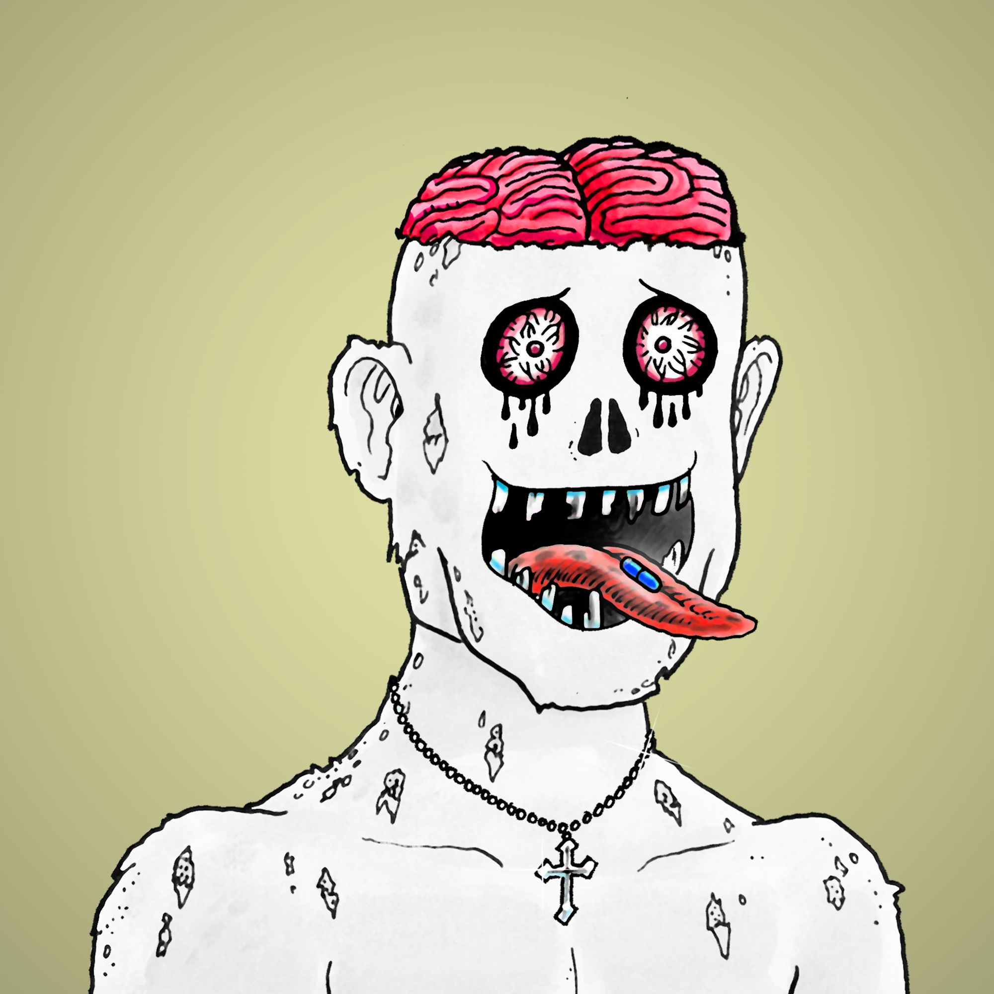 George Trosley - Jungle Freaks - Jungle Freak 7477 - NFT # 7477