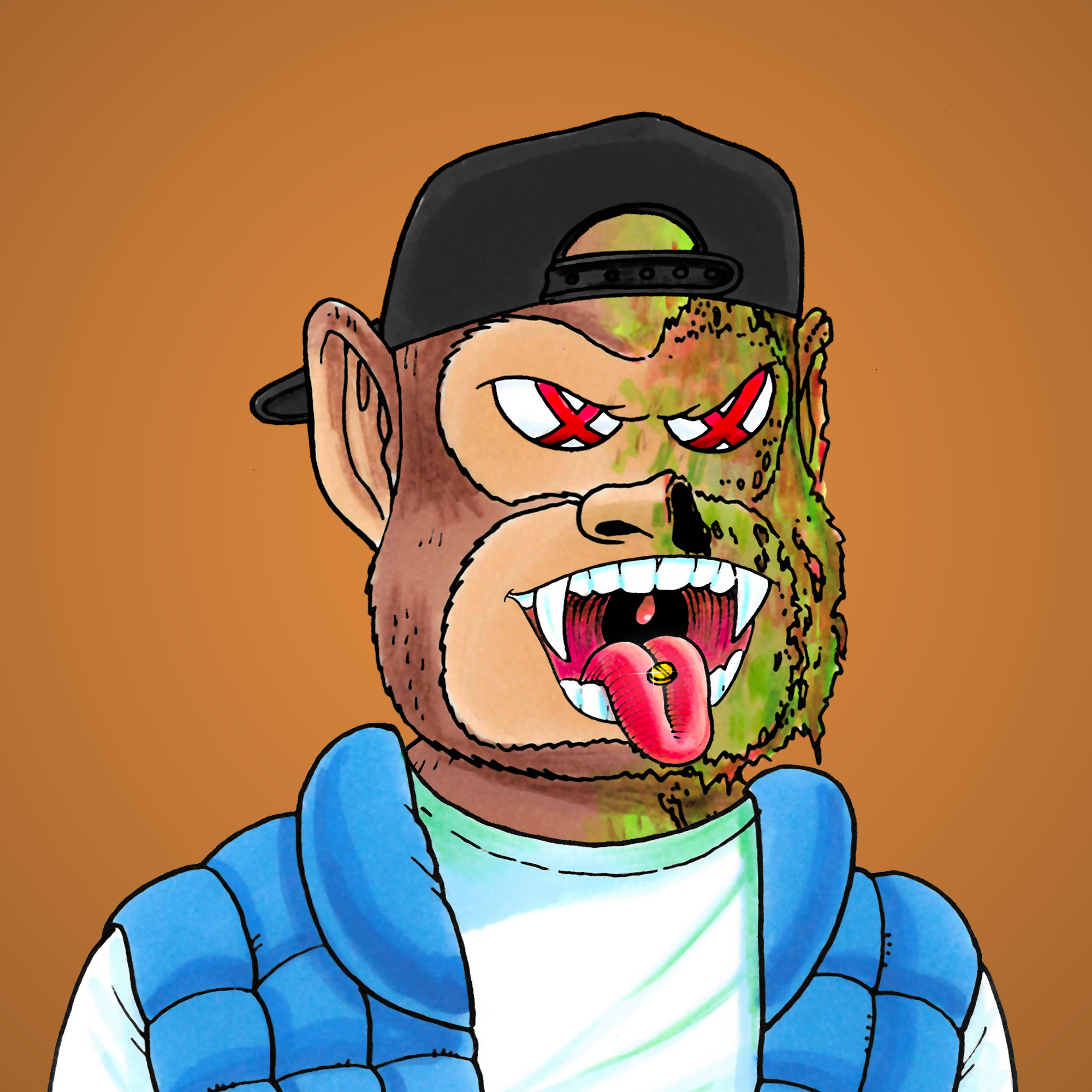 George Trosley - Jungle Freaks - Jungle Freak 7478 - NFT # 7478