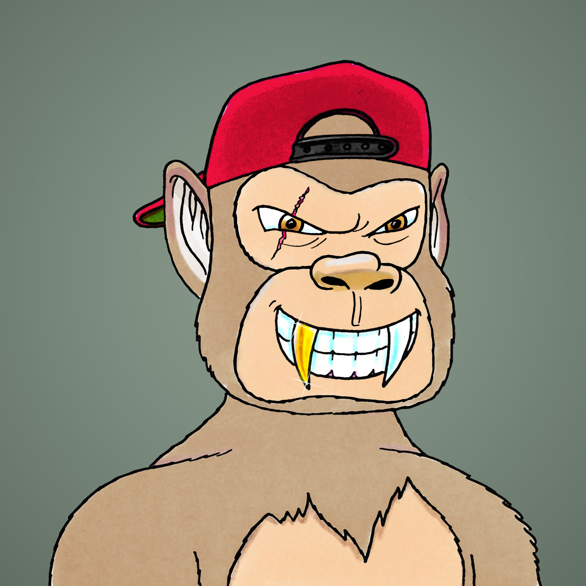 George Trosley - Jungle Freaks - Jungle Freak 7480 - NFT # 7480