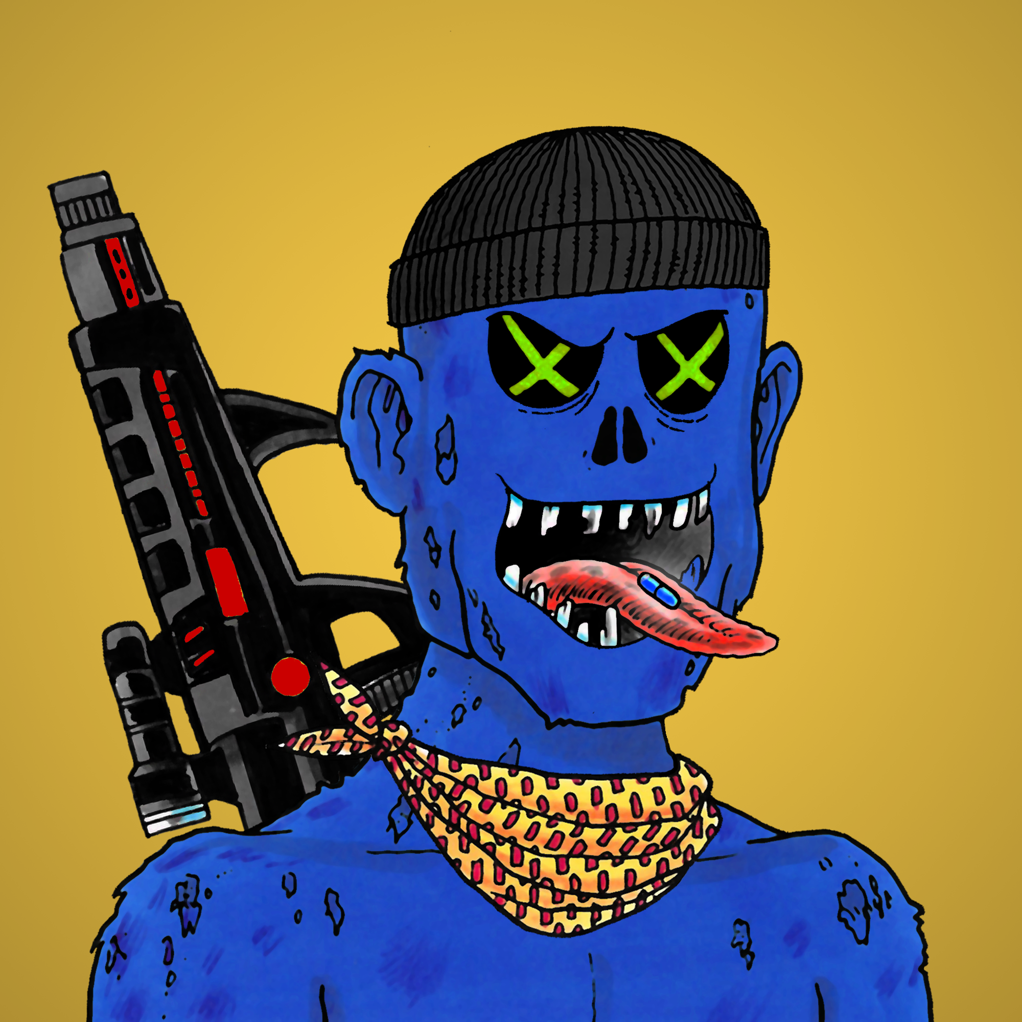 George Trosley - Jungle Freaks - Jungle Freak 7486 - NFT # 7486