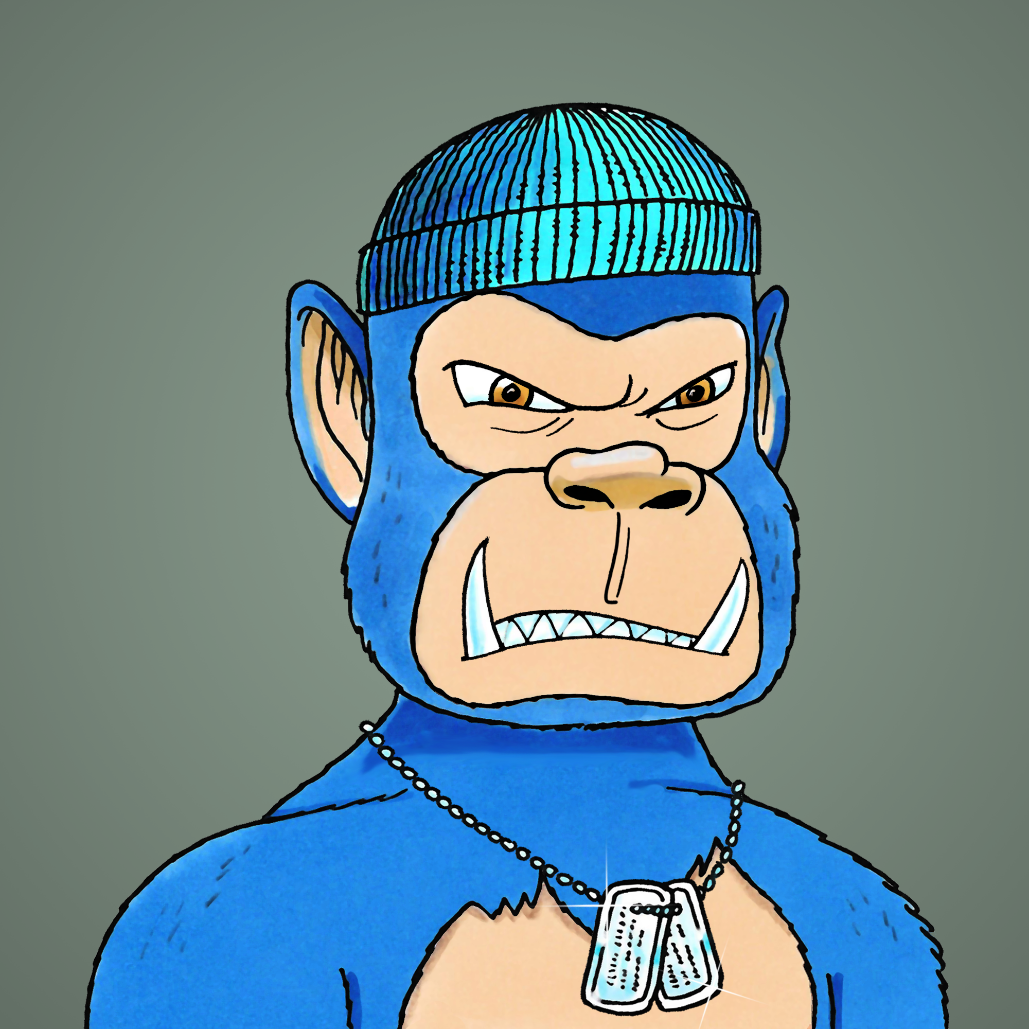 George Trosley - Jungle Freaks - Jungle Freak 7488 - NFT # 7488