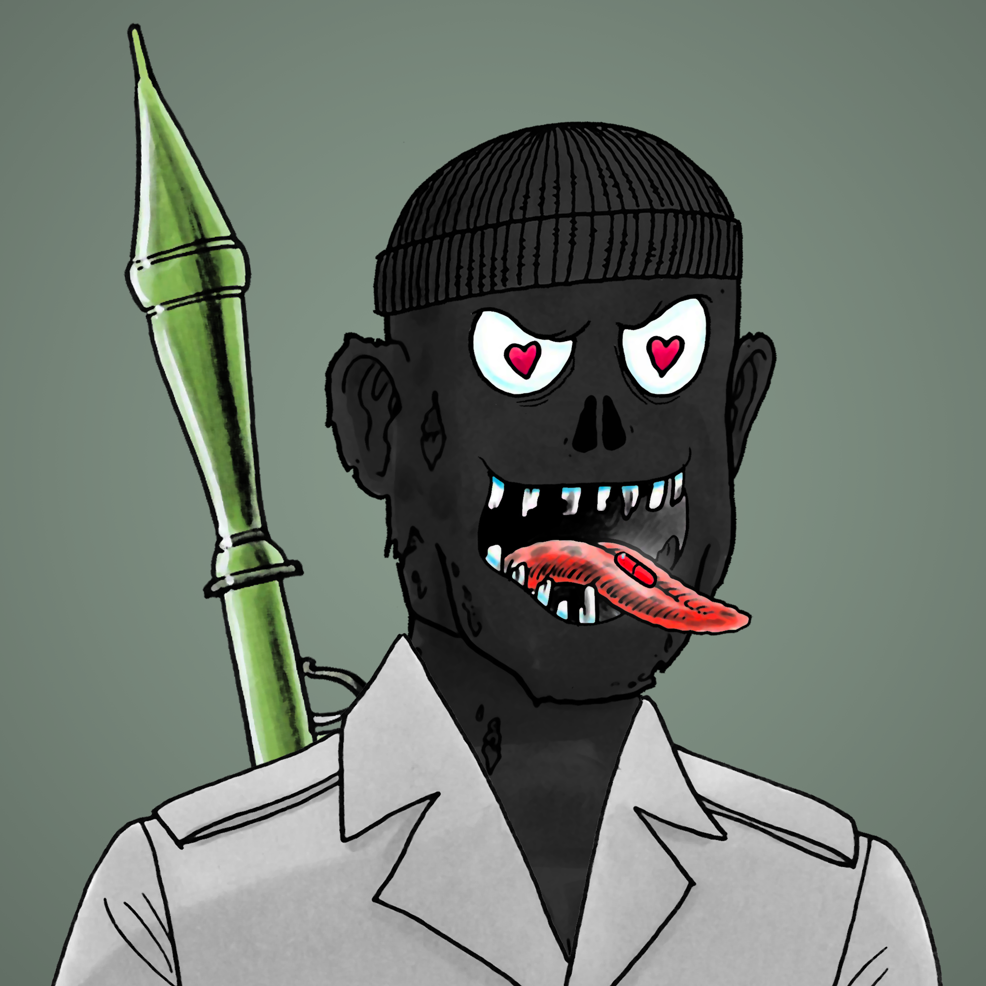 George Trosley - Jungle Freaks - Jungle Freak 7490 - NFT # 7490