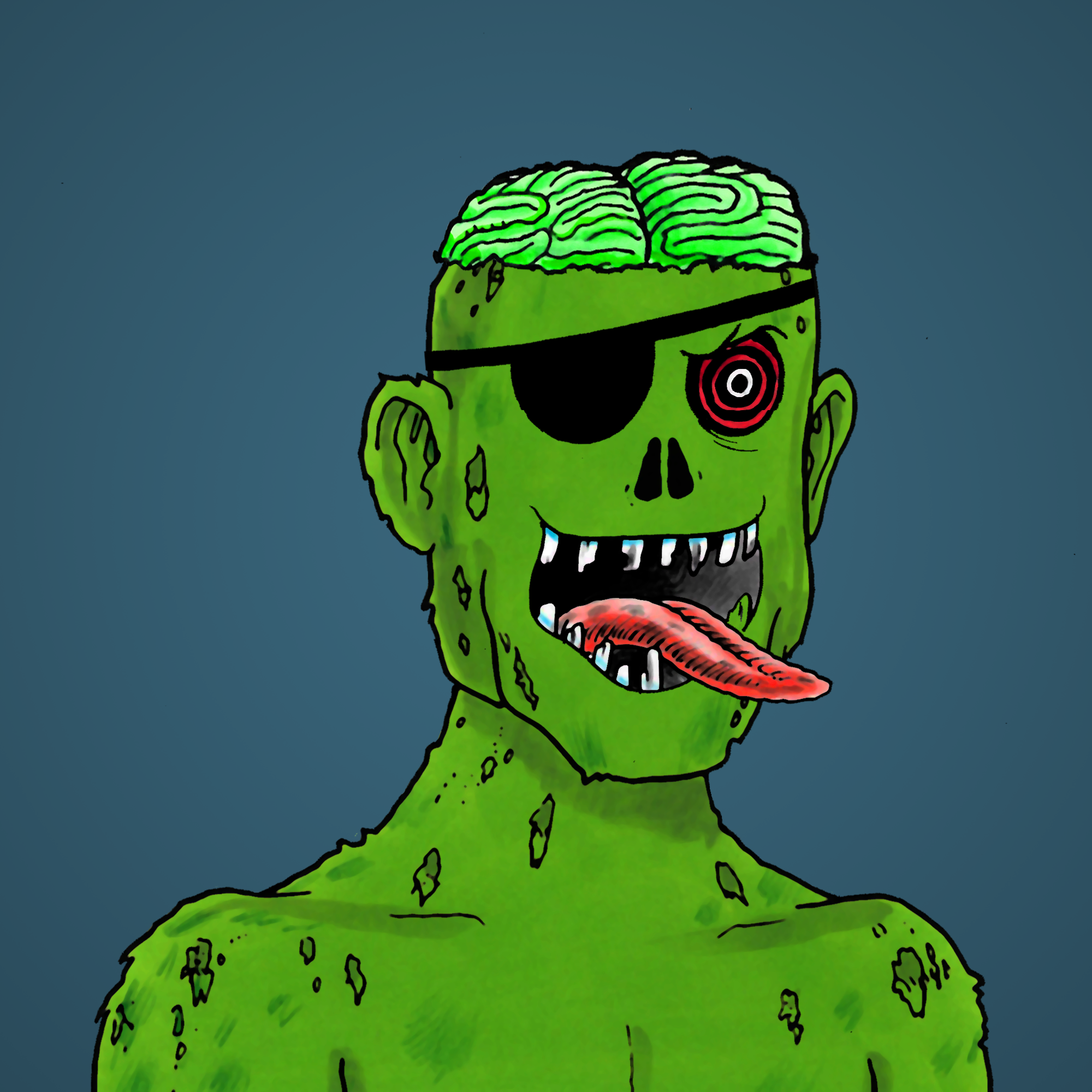 George Trosley - Jungle Freaks - Jungle Freak 7493 - NFT # 7493