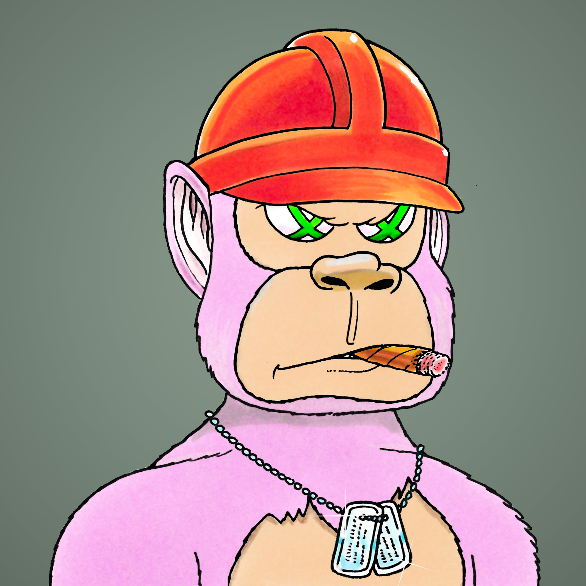 George Trosley - Jungle Freaks - Jungle Freak 7502 - NFT # 7502