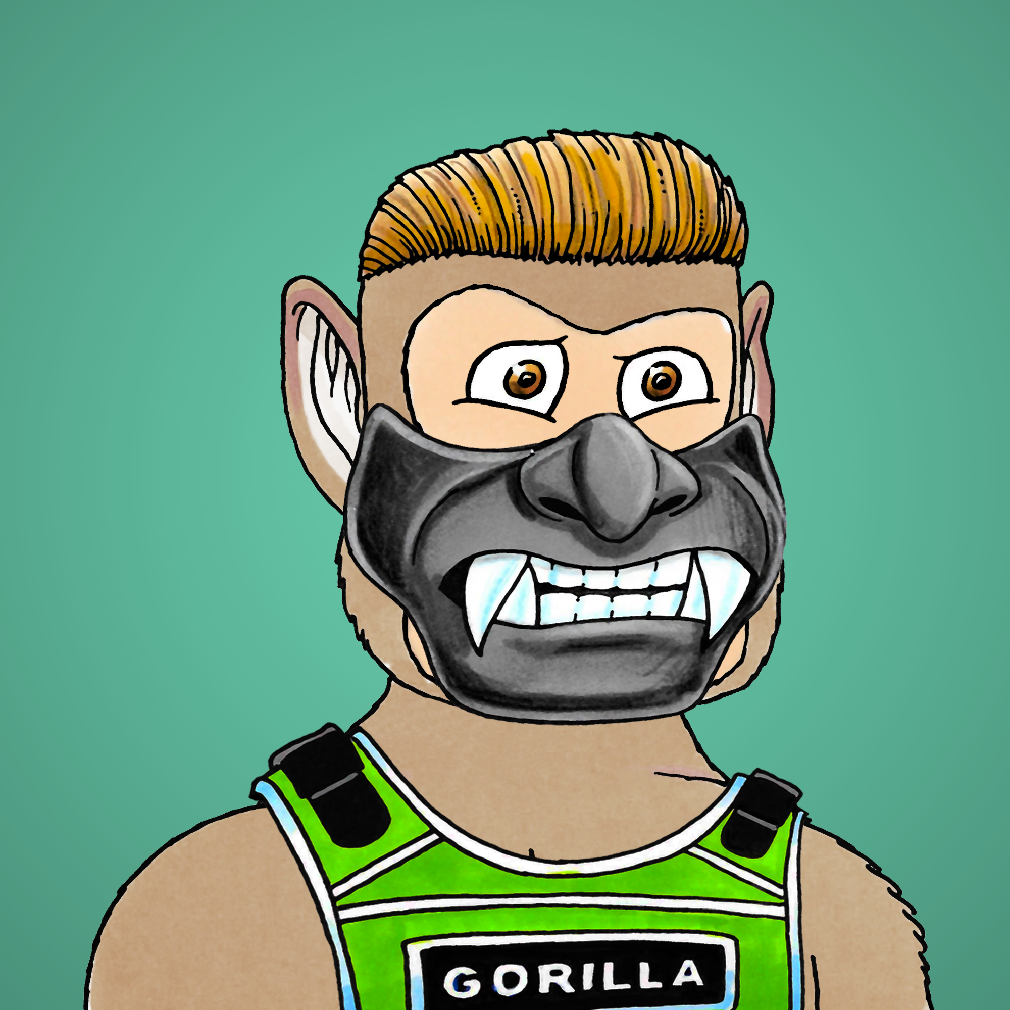 George Trosley - Jungle Freaks - Jungle Freak 7507 - NFT # 7507