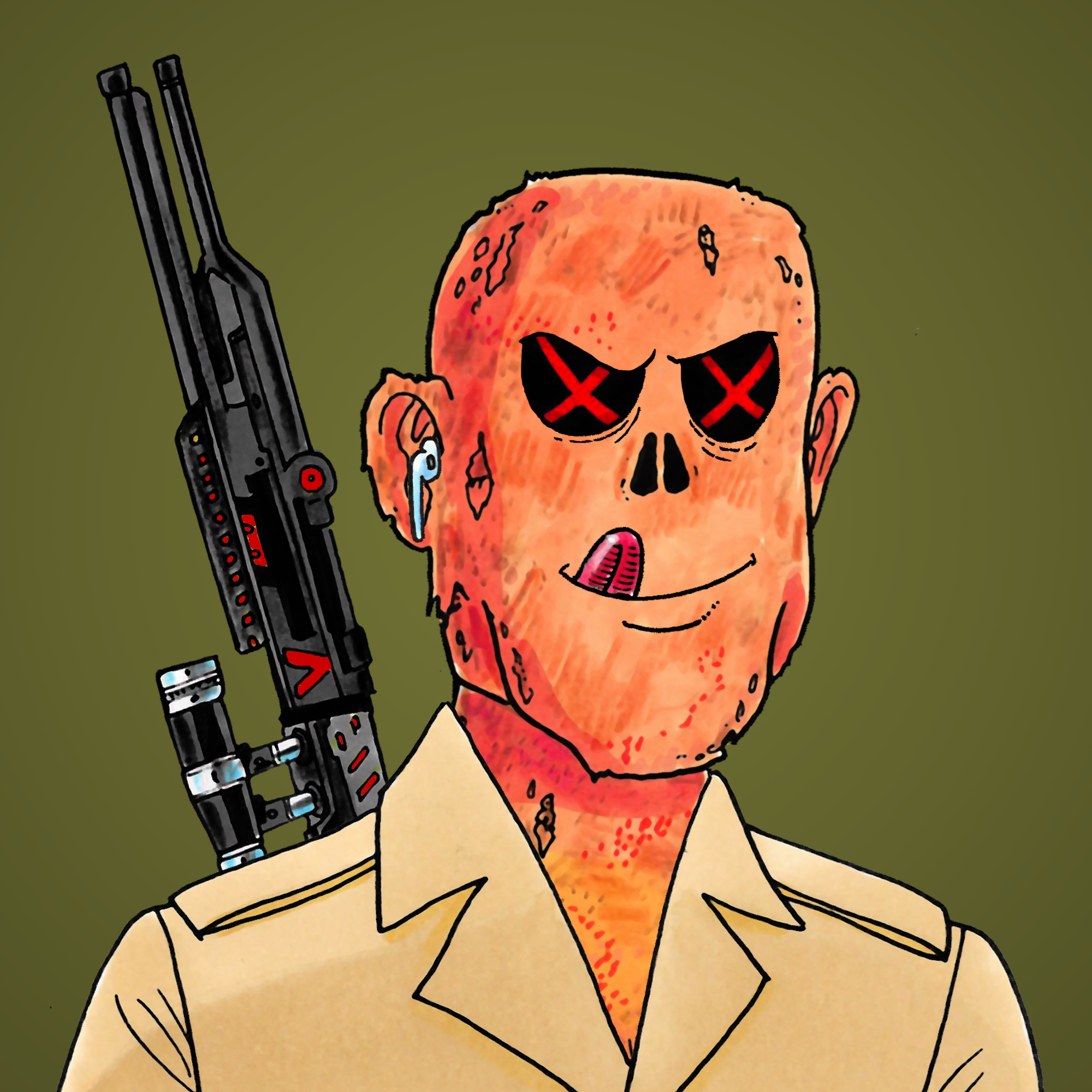 George Trosley - Jungle Freaks - Jungle Freak 751 - NFT # 751