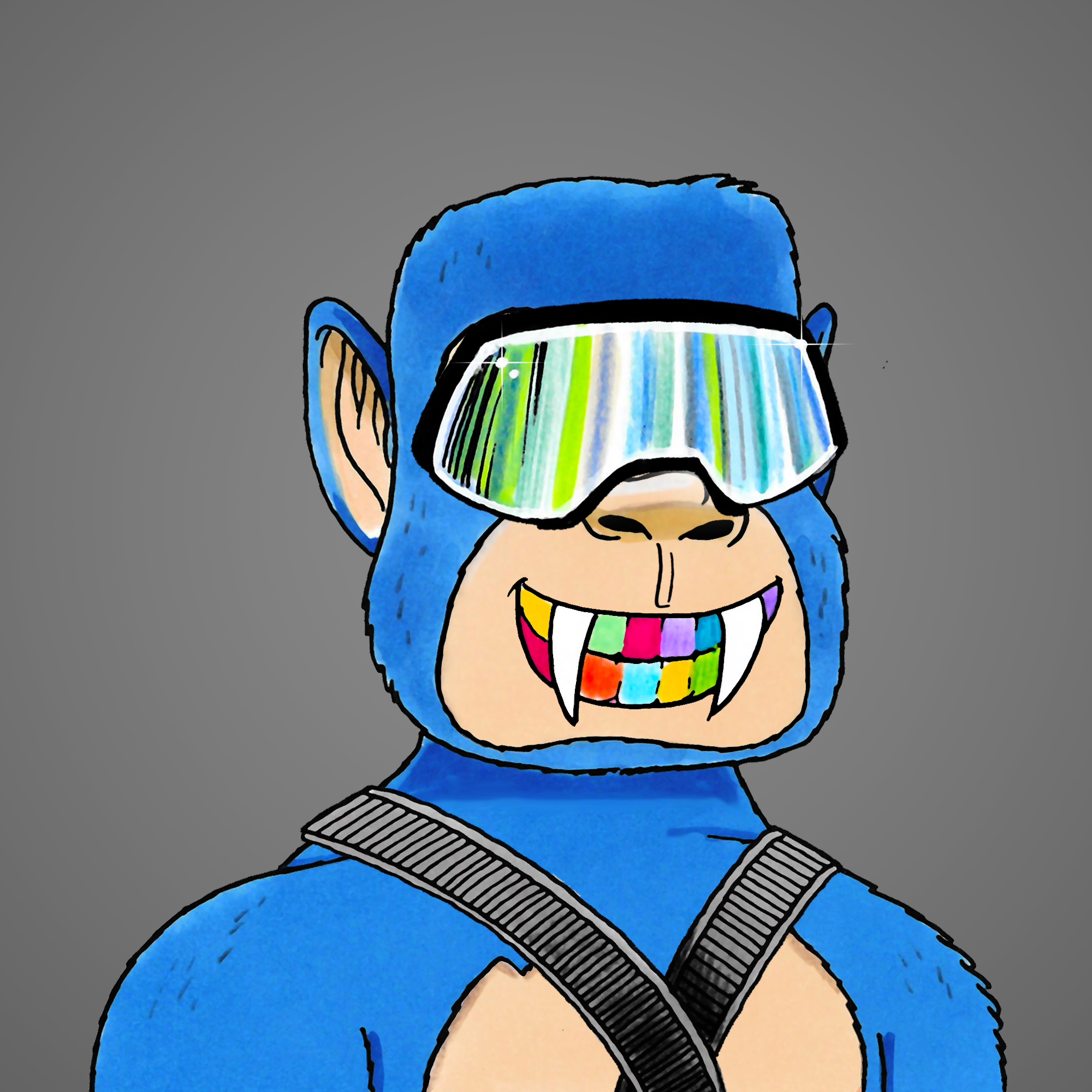 George Trosley - Jungle Freaks - Jungle Freak 7520 - NFT # 7520