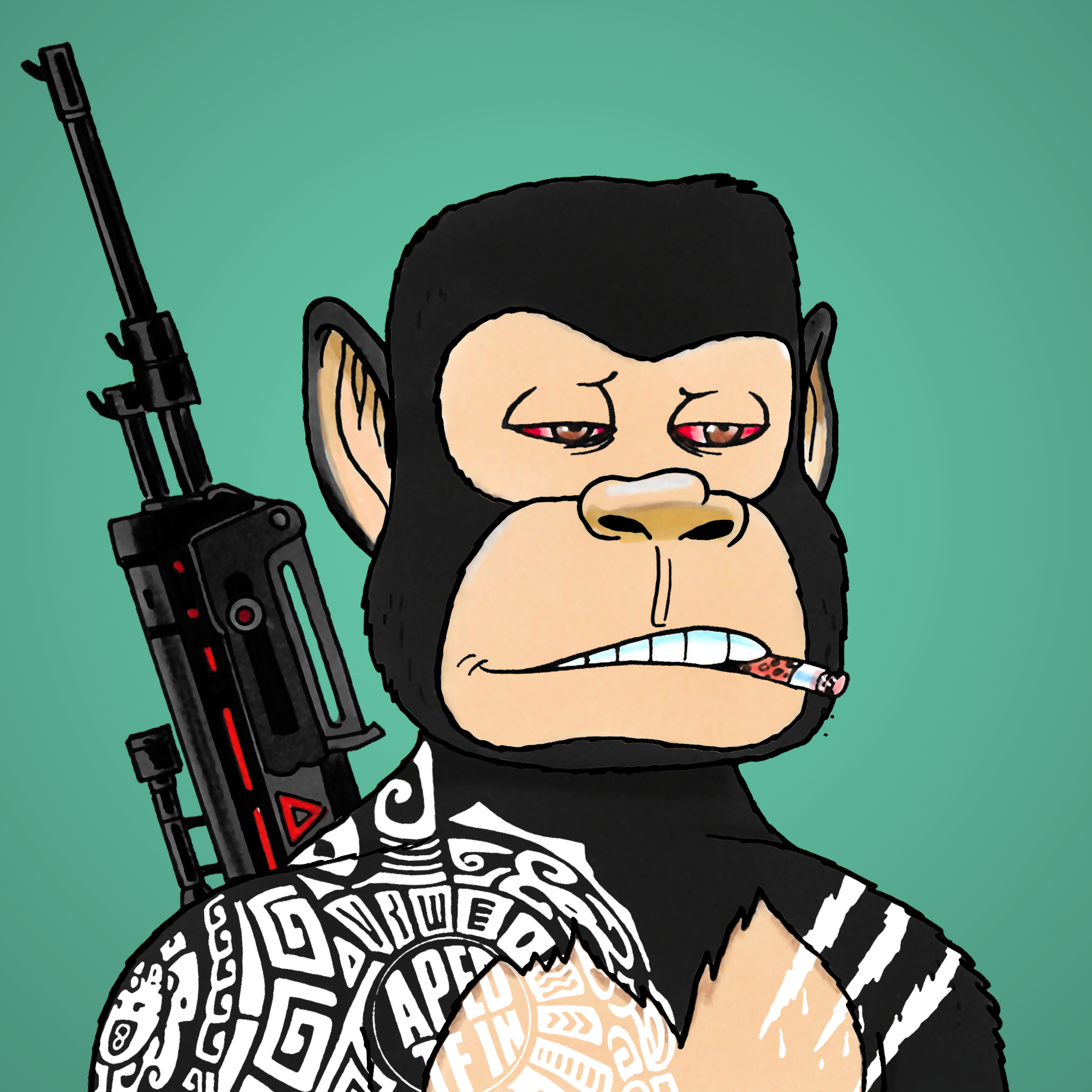 George Trosley - Jungle Freaks - Jungle Freak 7523 - NFT # 7523