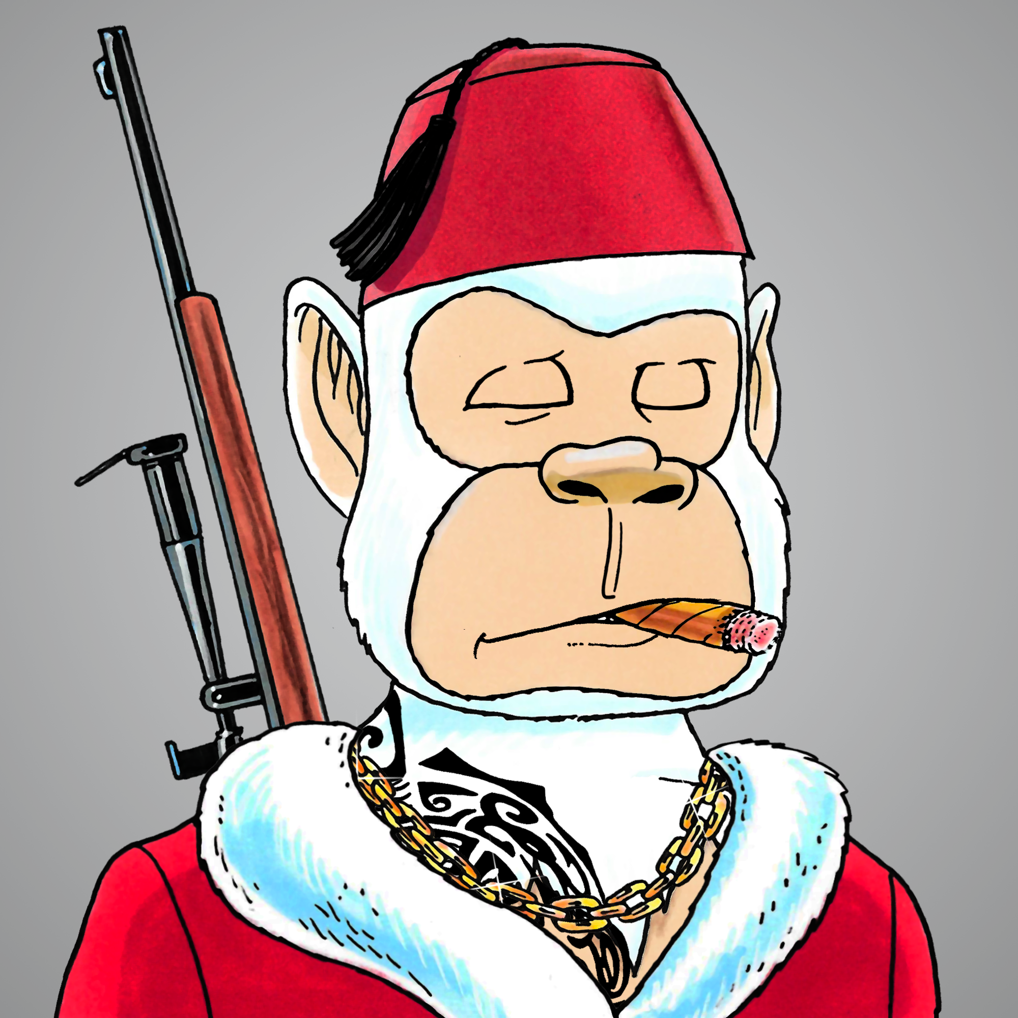 George Trosley - Jungle Freaks - Jungle Freak 7525 - NFT # 7525