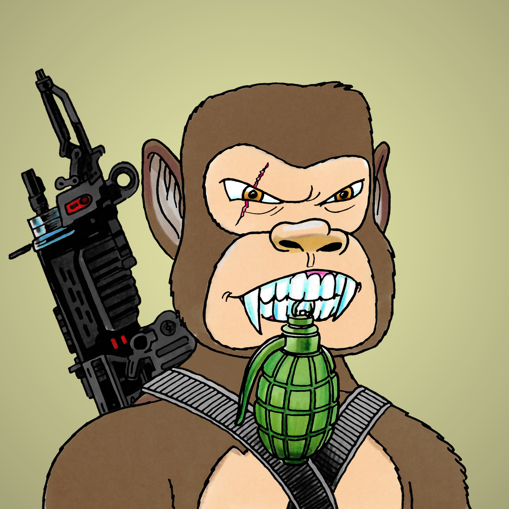 George Trosley - Jungle Freaks - Jungle Freak 7533 - NFT # 7533