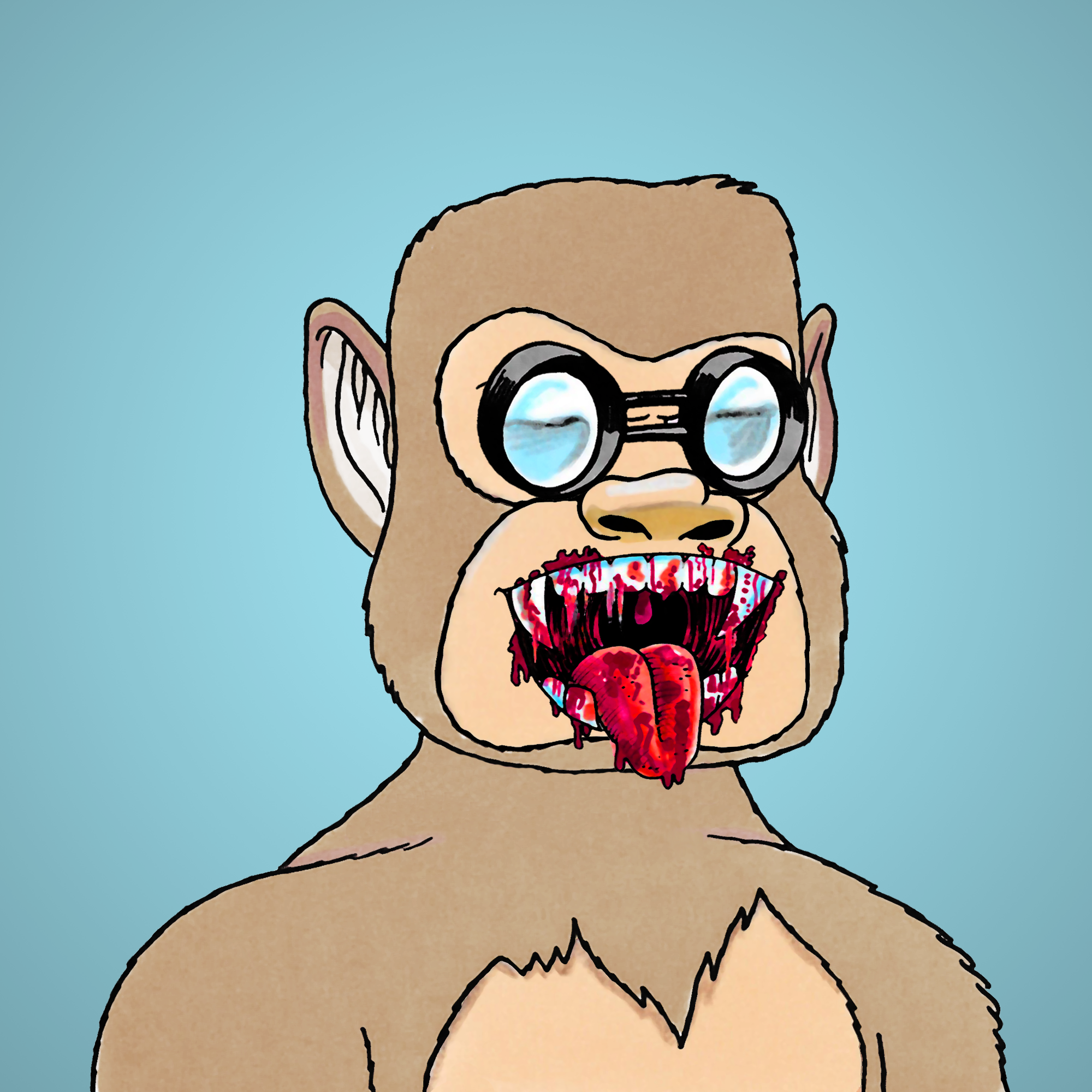 George Trosley - Jungle Freaks - Jungle Freak 7538 - NFT # 7538