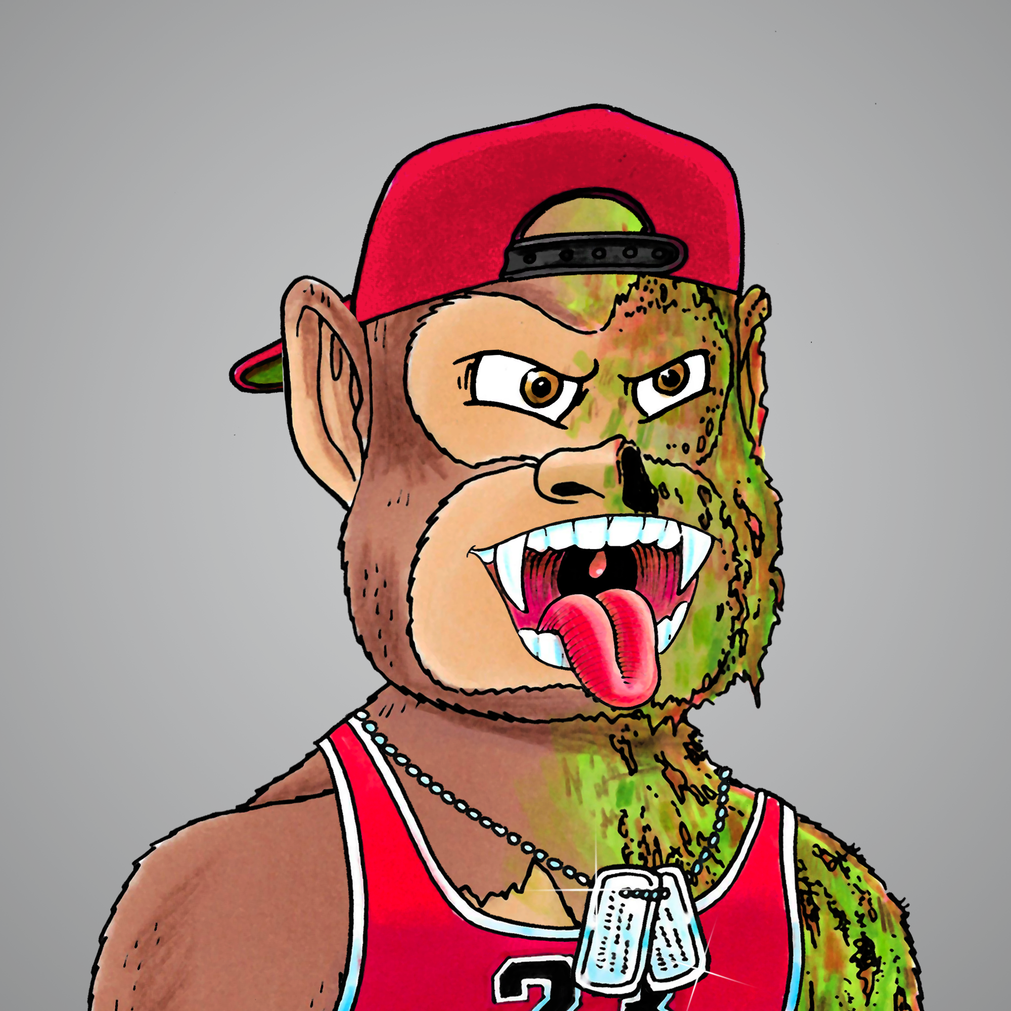 George Trosley - Jungle Freaks - Jungle Freak 7548 - NFT # 7548