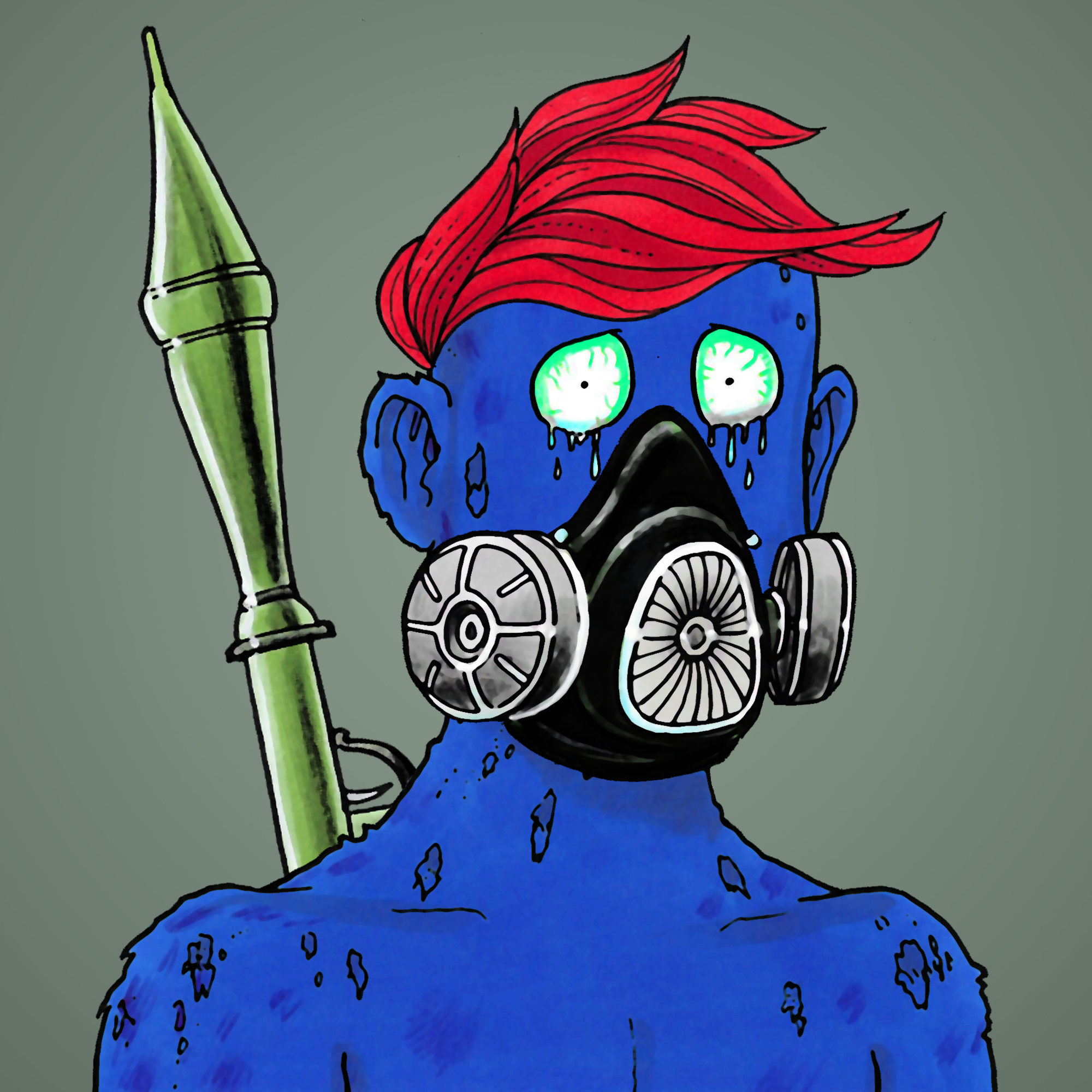 George Trosley - Jungle Freaks - Jungle Freak 7553 - NFT # 7553