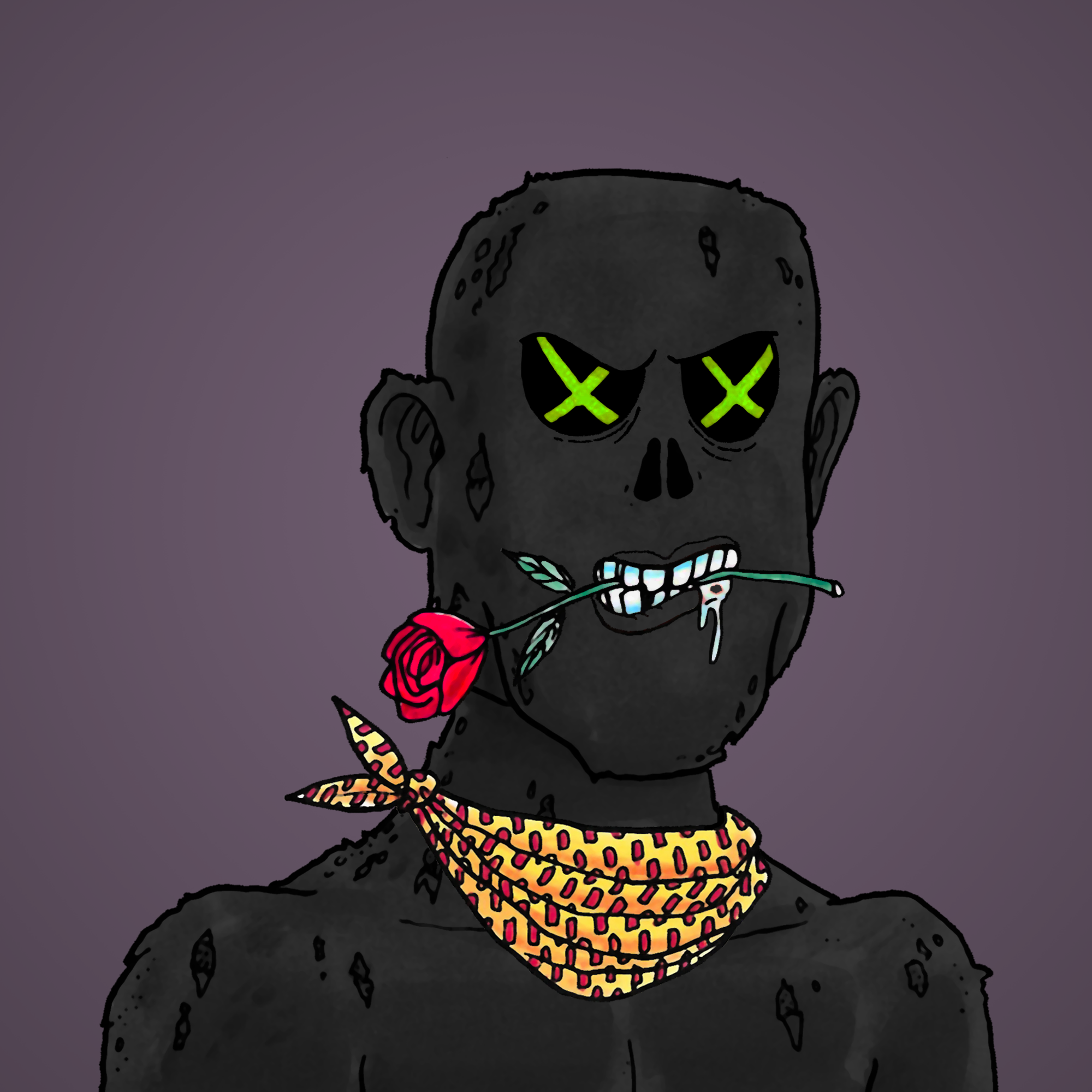 George Trosley - Jungle Freaks - Jungle Freak 7555 - NFT # 7555