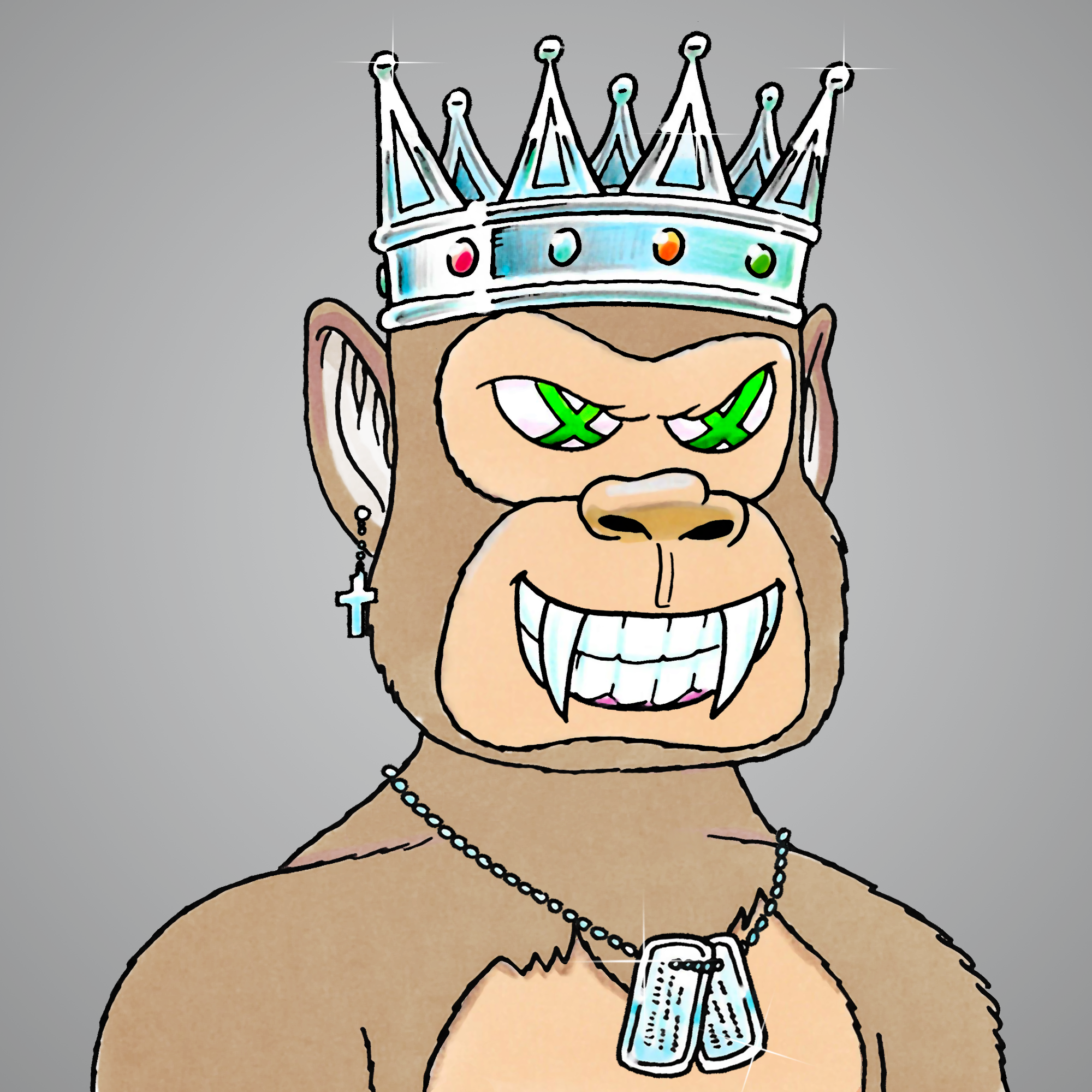 George Trosley - Jungle Freaks - Jungle Freak 7561 - NFT # 7561