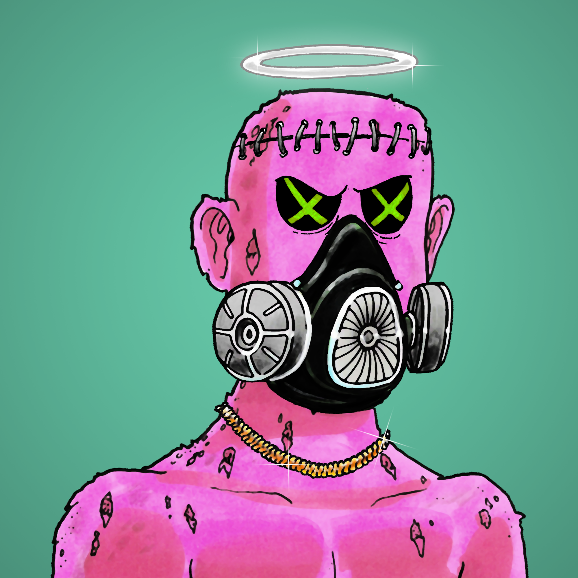 George Trosley - Jungle Freaks - Jungle Freak 7567 - NFT # 7567