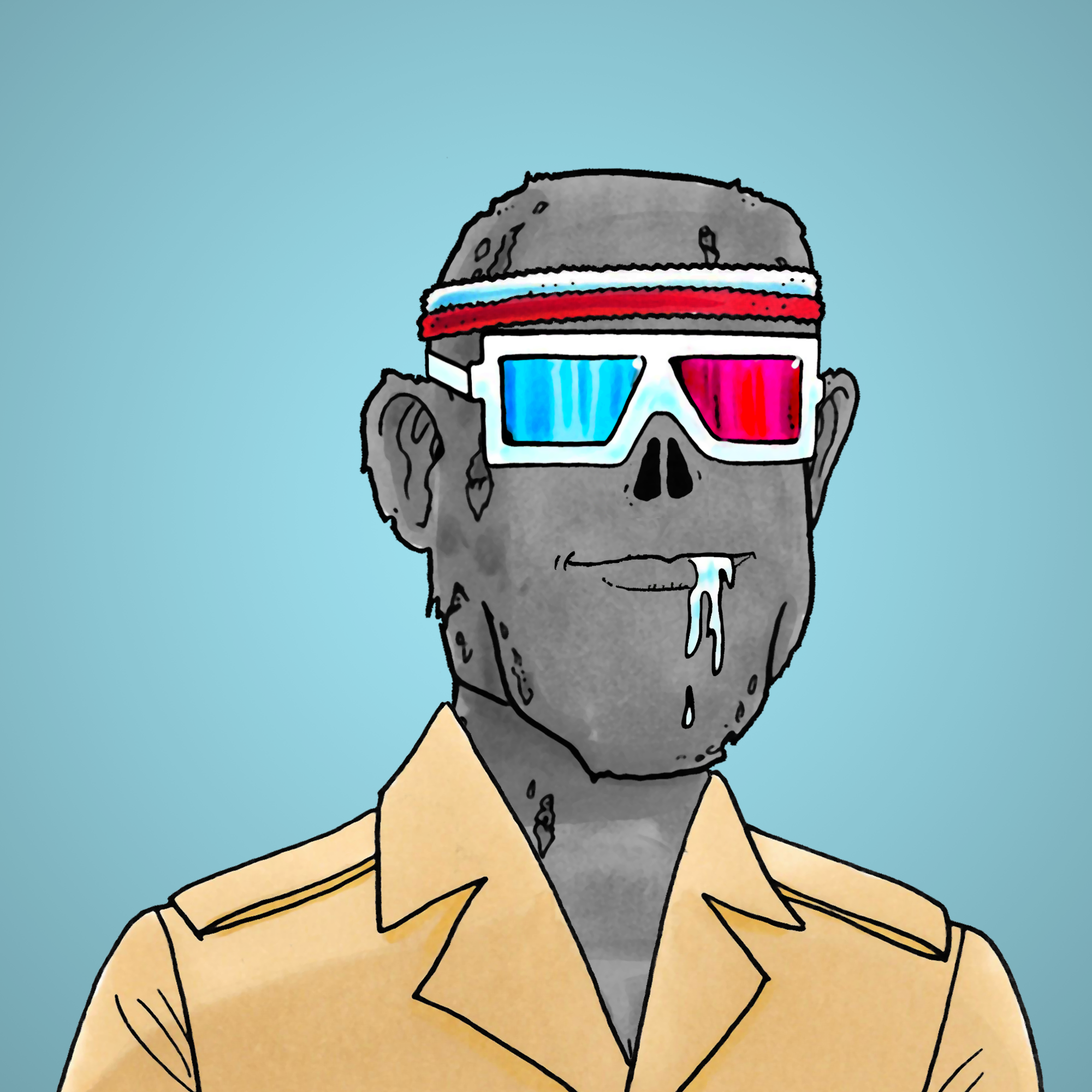 George Trosley - Jungle Freaks - Jungle Freak 7573 - NFT # 7573