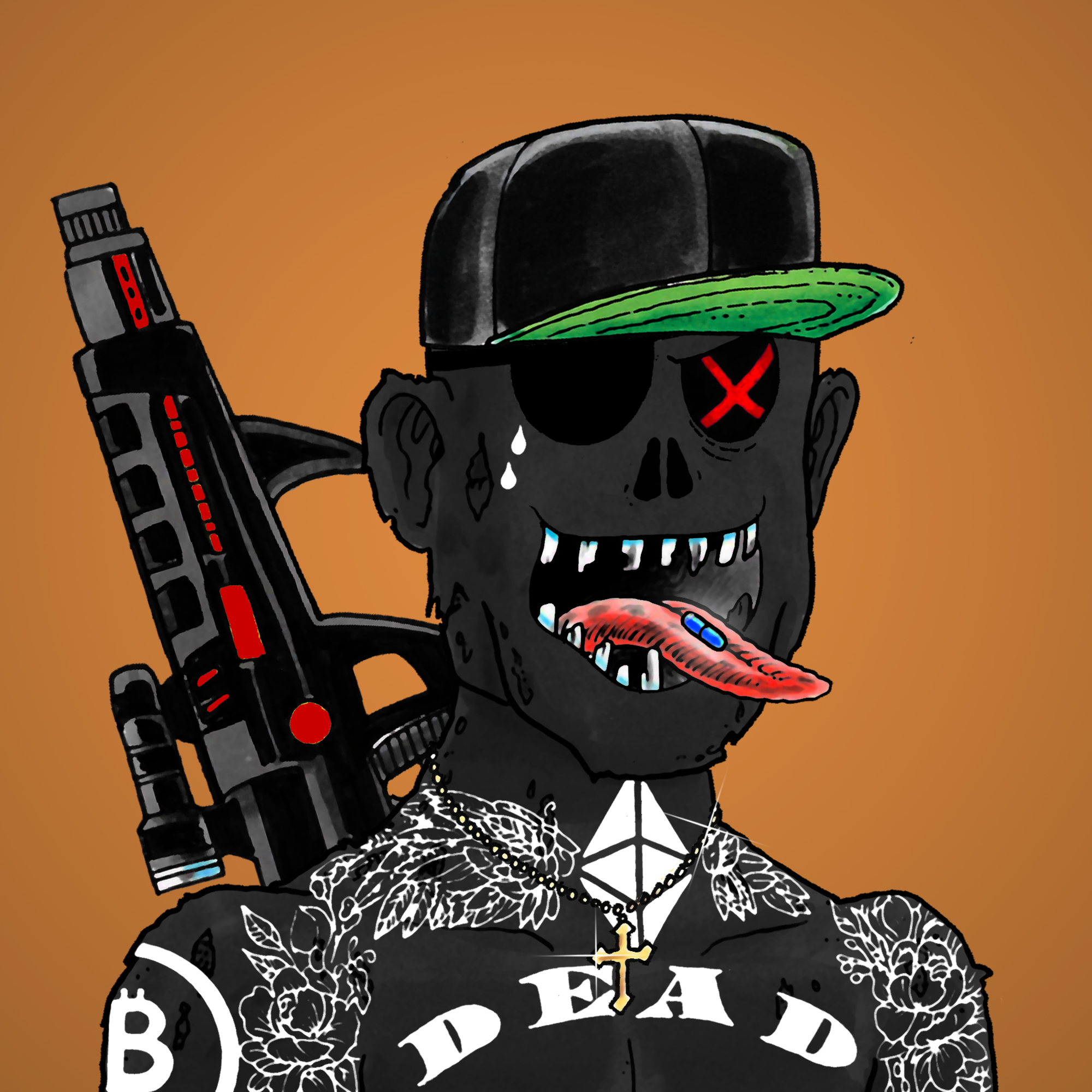 George Trosley - Jungle Freaks - Jungle Freak 7574 - NFT # 7574