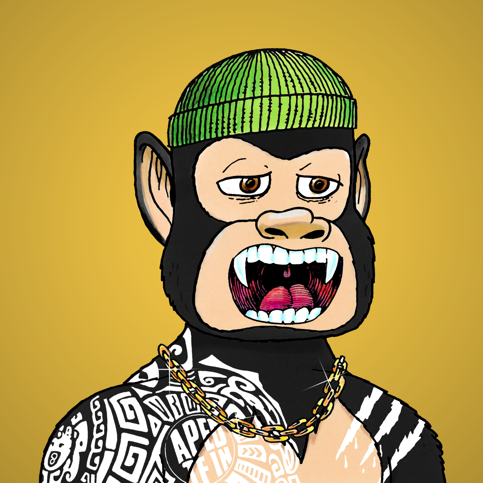 George Trosley - Jungle Freaks - Jungle Freak 7576 - NFT # 7576