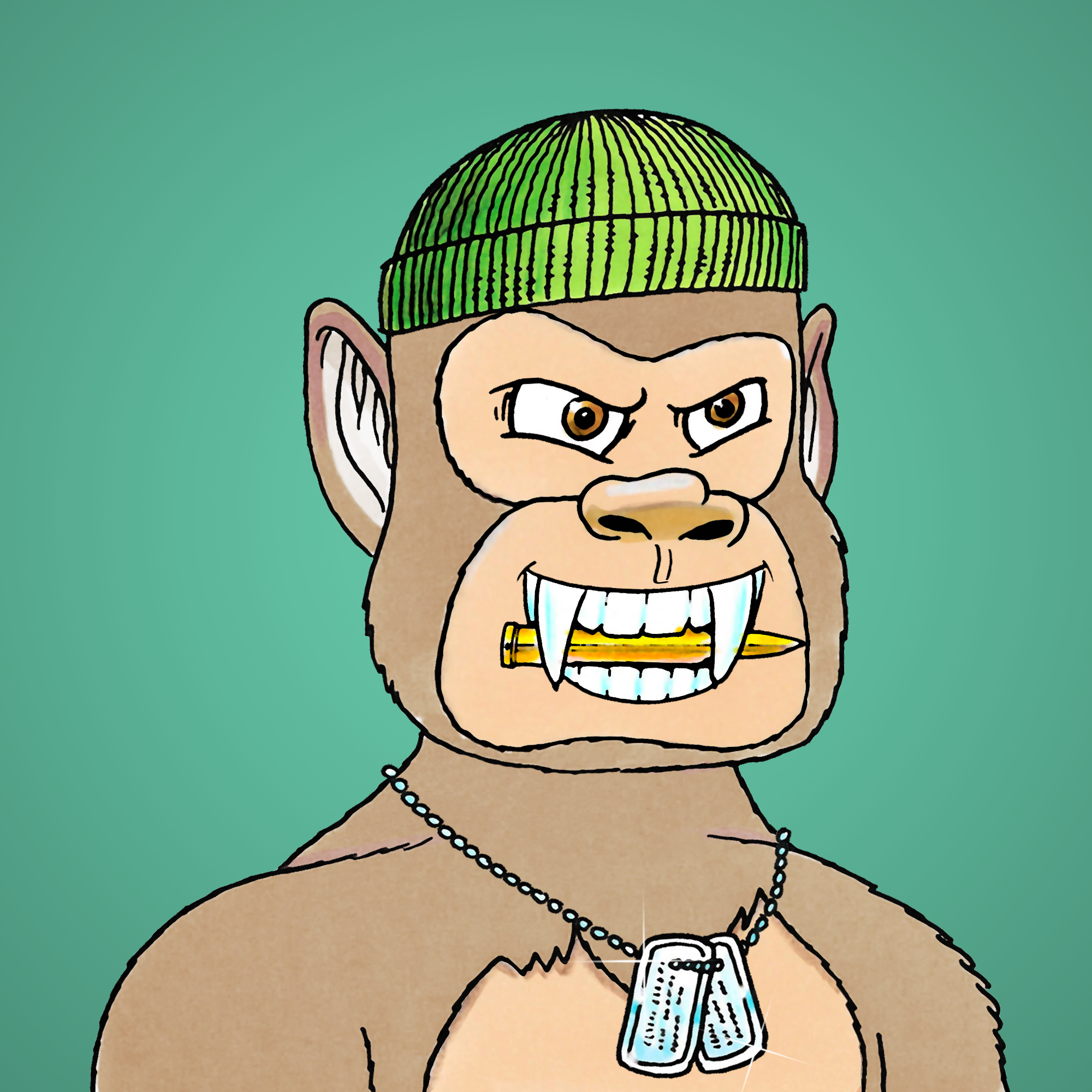 George Trosley - Jungle Freaks - Jungle Freak 7587 - NFT # 7587