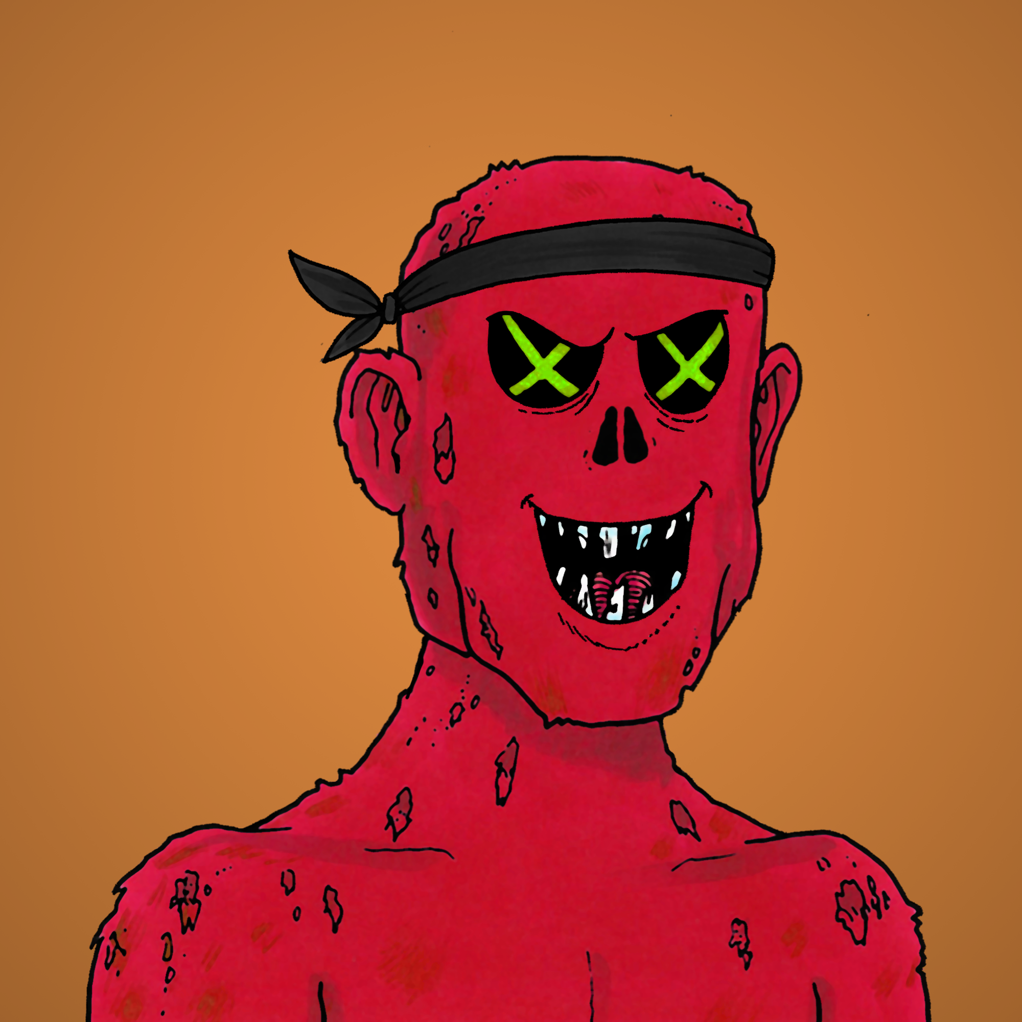 George Trosley - Jungle Freaks - Jungle Freak 7596 - NFT # 7596