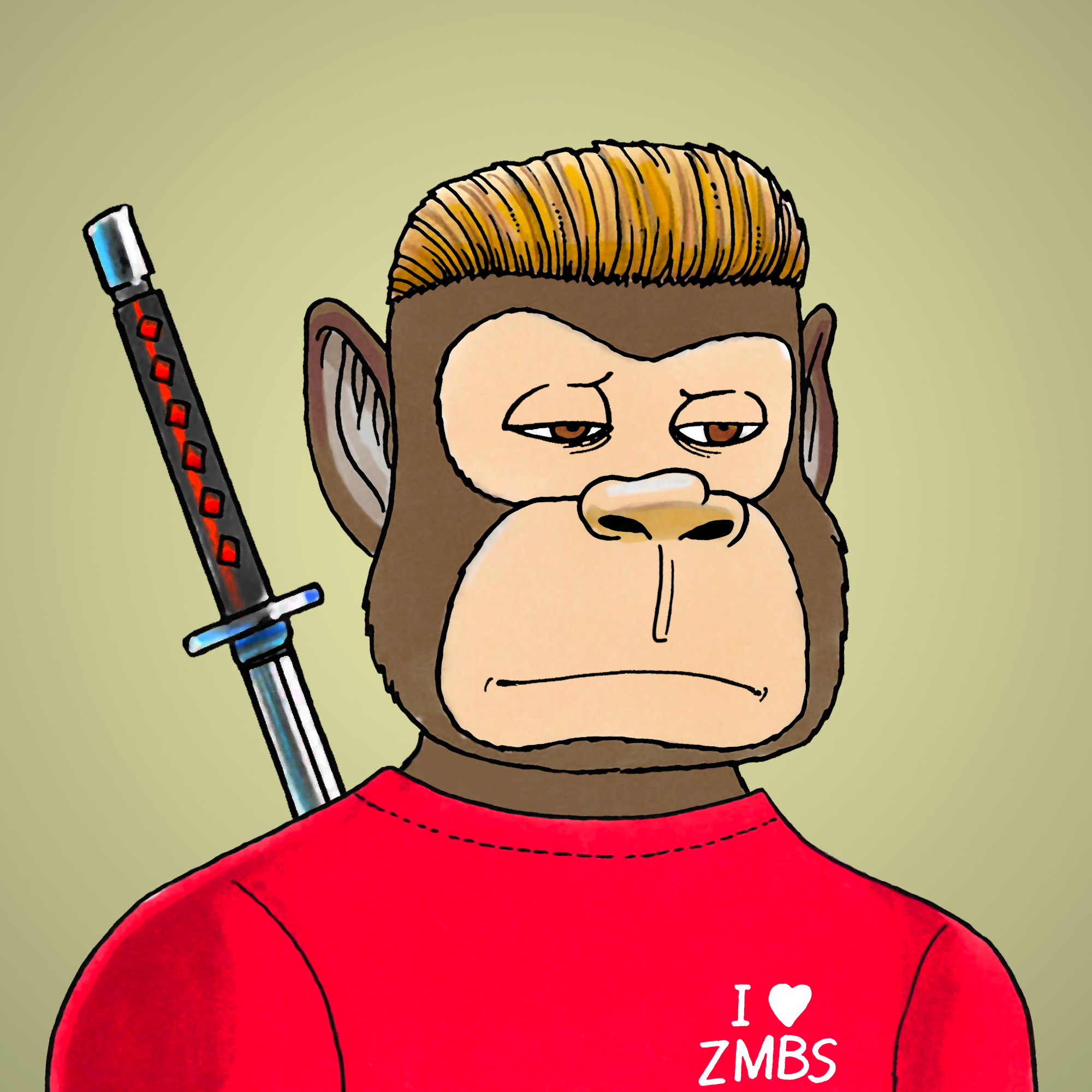 George Trosley - Jungle Freaks - Jungle Freak 7597 - NFT # 7597