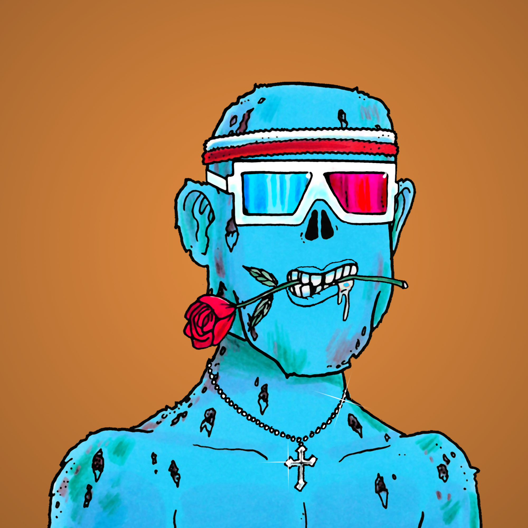 George Trosley - Jungle Freaks - Jungle Freak 7610 - NFT # 7610