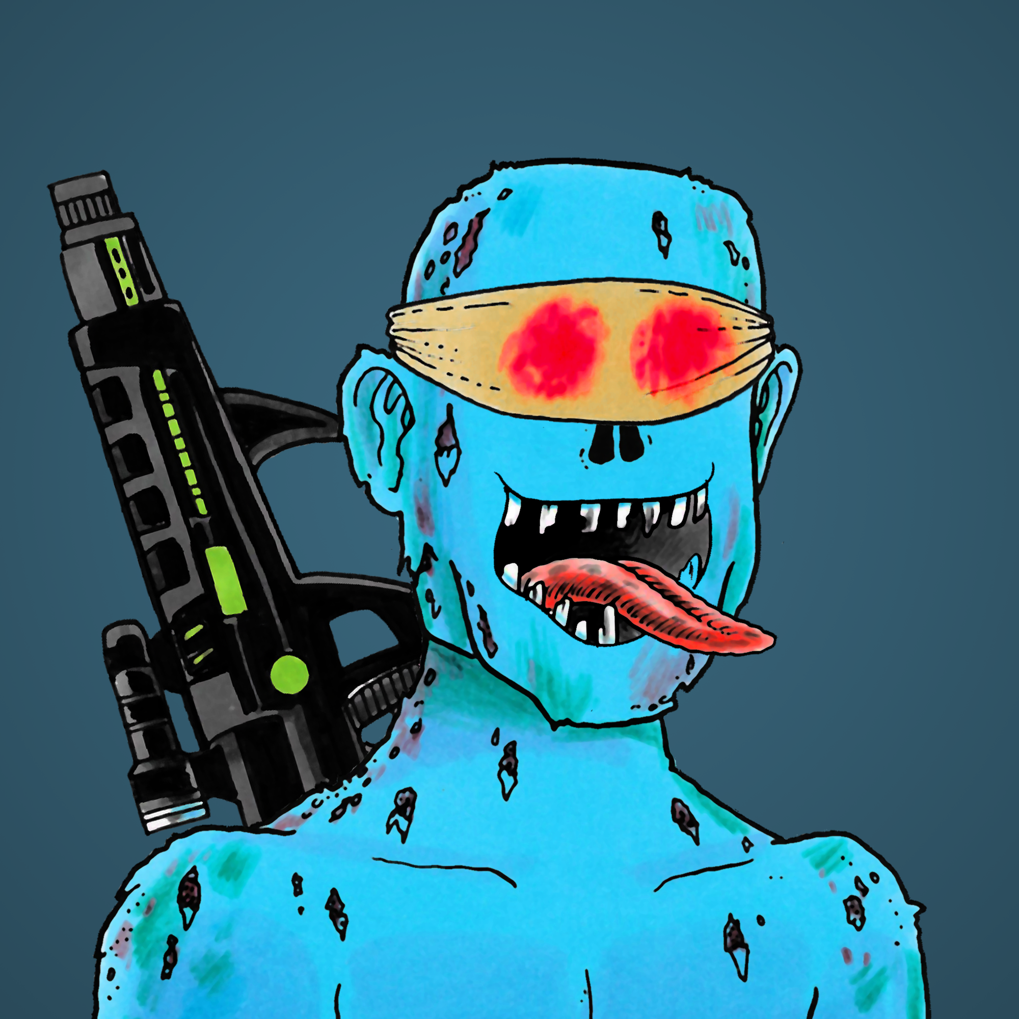 George Trosley - Jungle Freaks - Jungle Freak 7617 - NFT # 7617