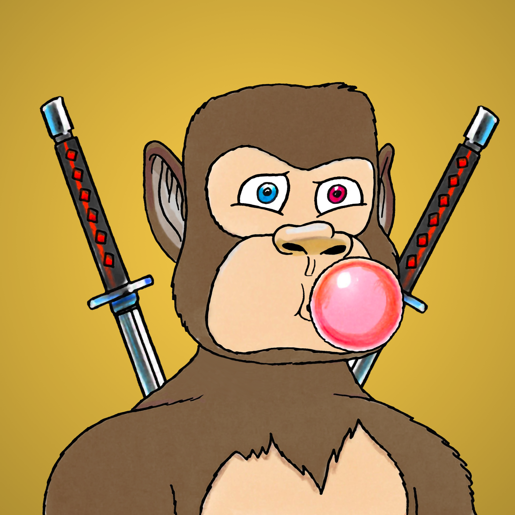 George Trosley - Jungle Freaks - Jungle Freak 7636 - NFT # 7636