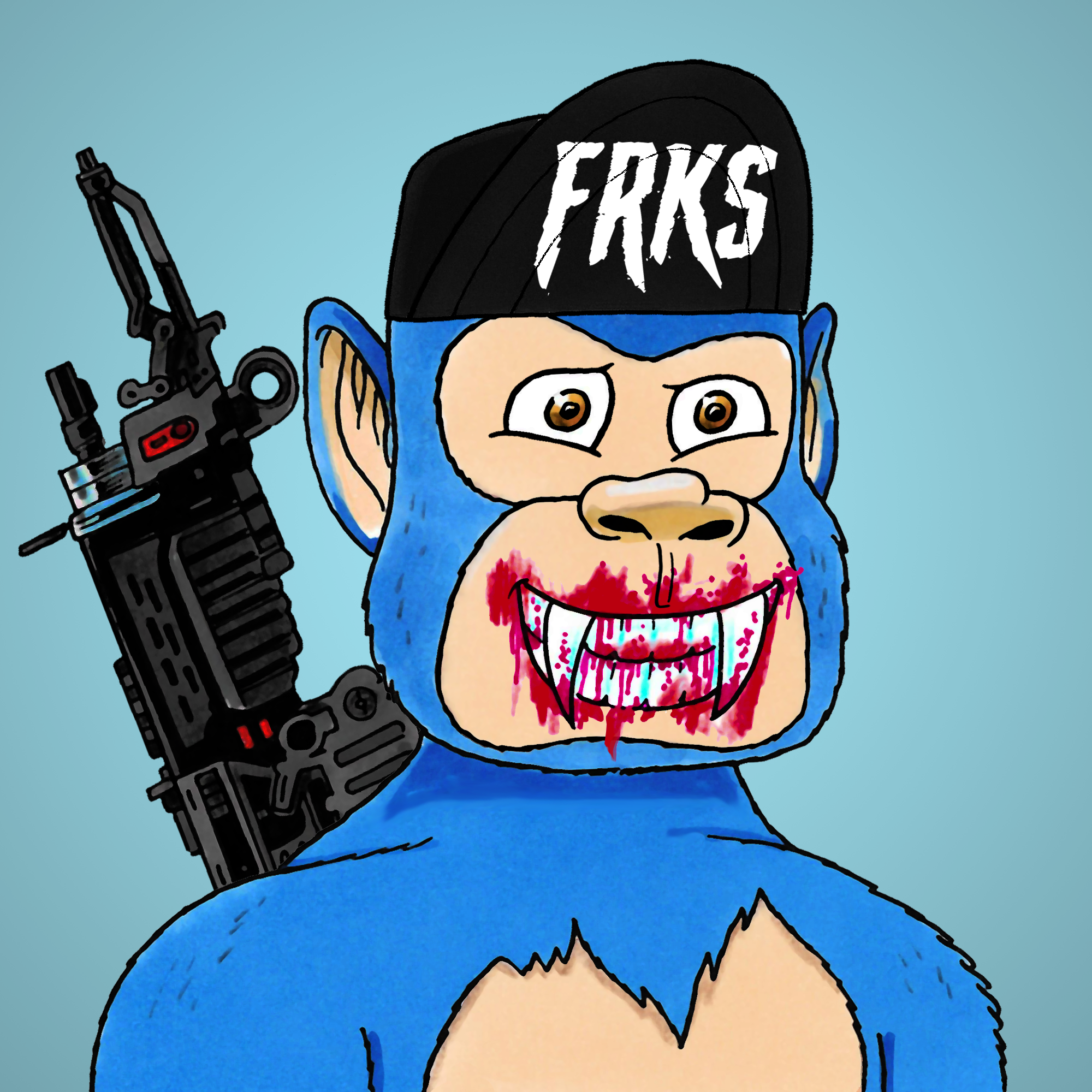 George Trosley - Jungle Freaks - Jungle Freak 7651 - NFT # 7651