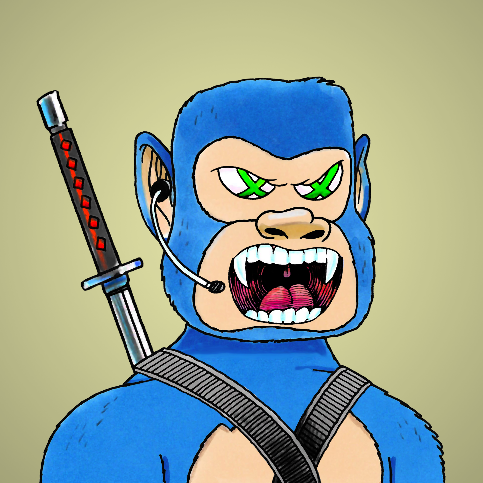 George Trosley - Jungle Freaks - Jungle Freak 7653 - NFT # 7653